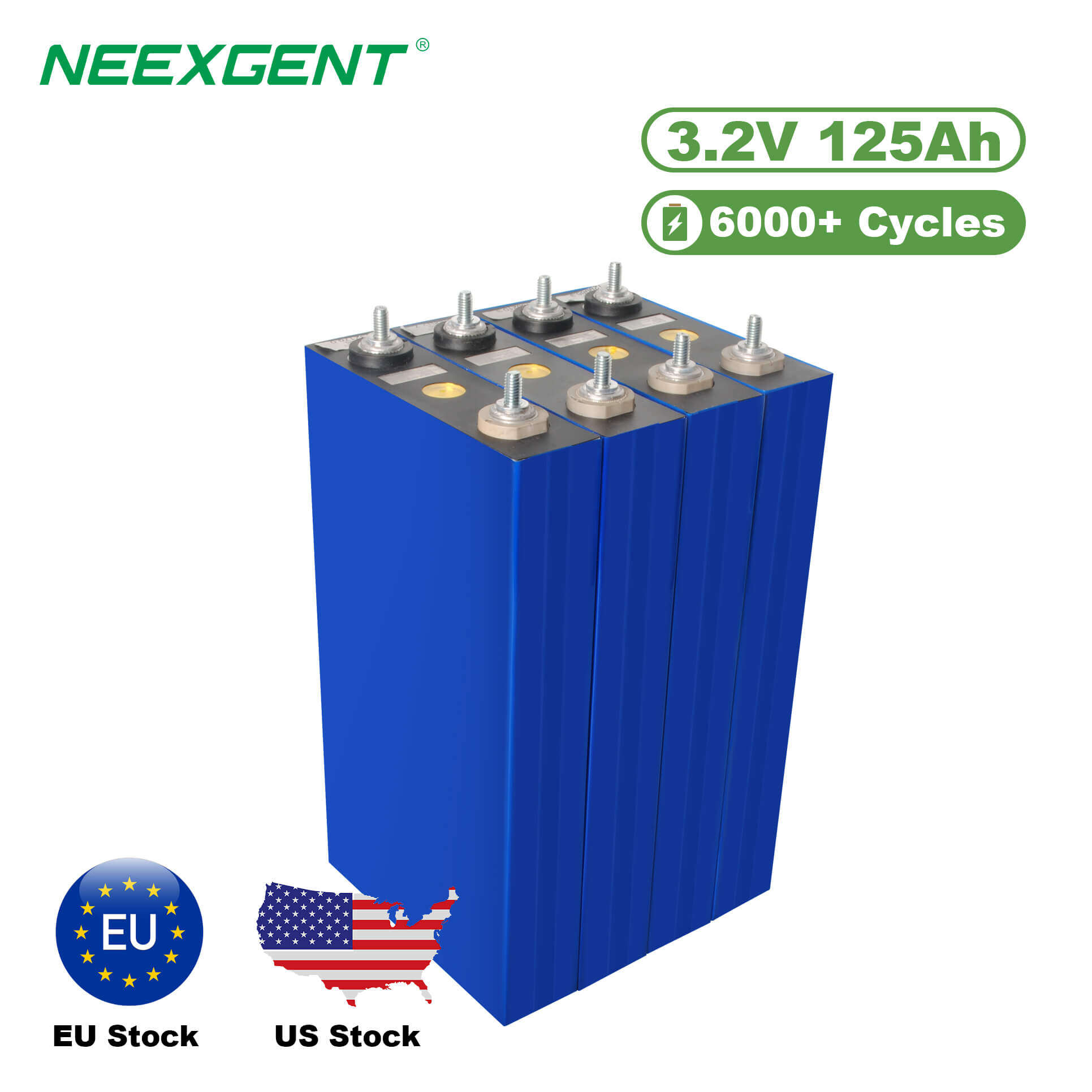 Neexgent Lithium Ion Battery Lifepo4 Cell 125ah 3.2v Lifepo4 Battery