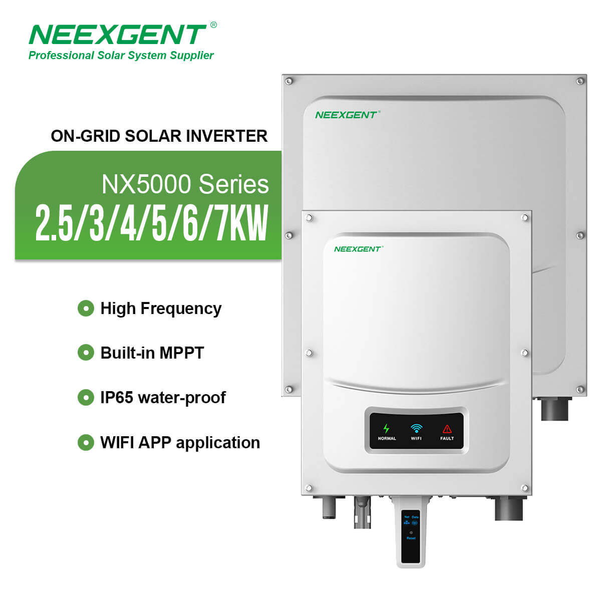 Neexgent high quality 2KW 28V built in MPPT with wifi on off solar hybrid inverter