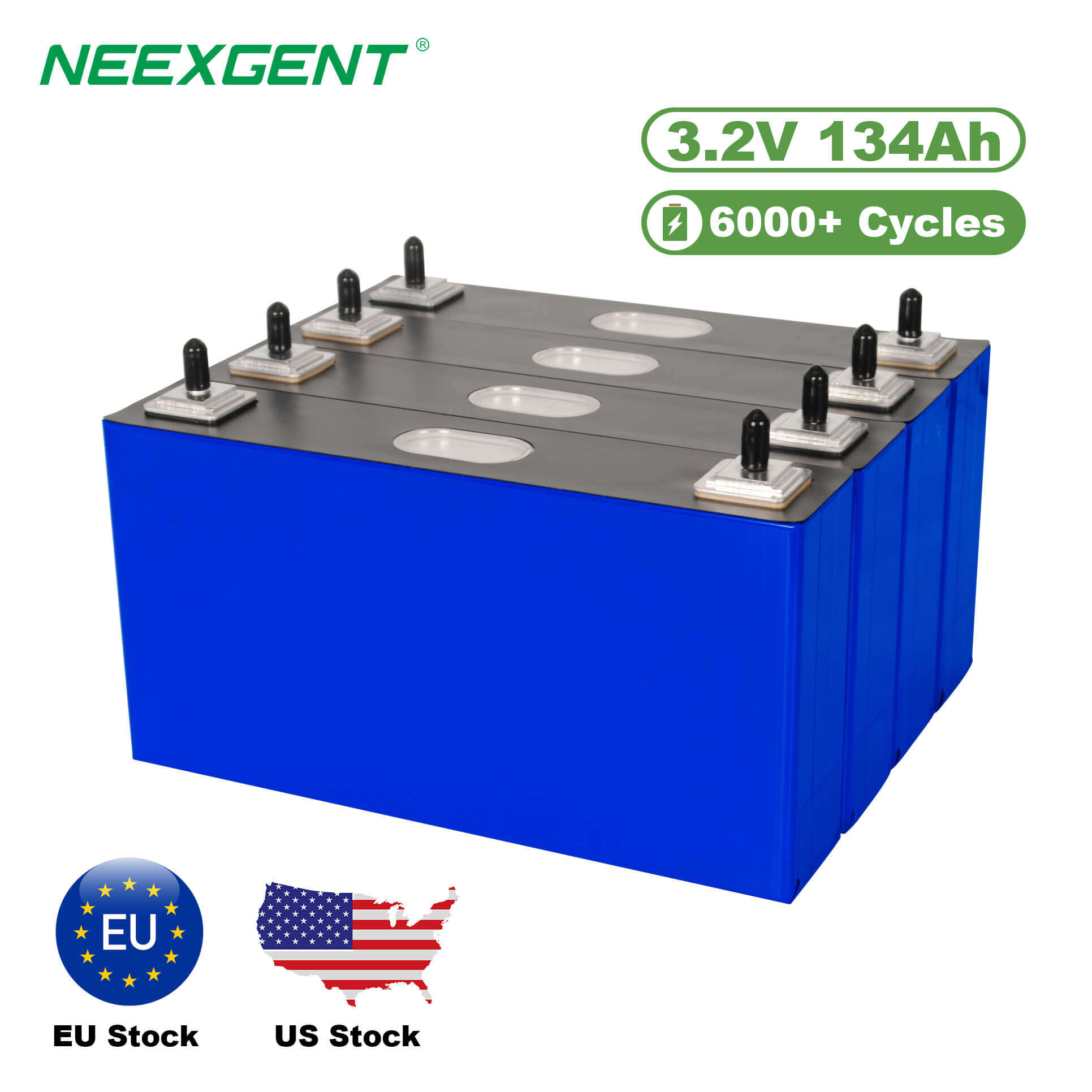 Neexgent High Capacity Lifepo4 Lithium Battery Pack Energy Storage System 3.2v 134ah Lifepo4 Cell