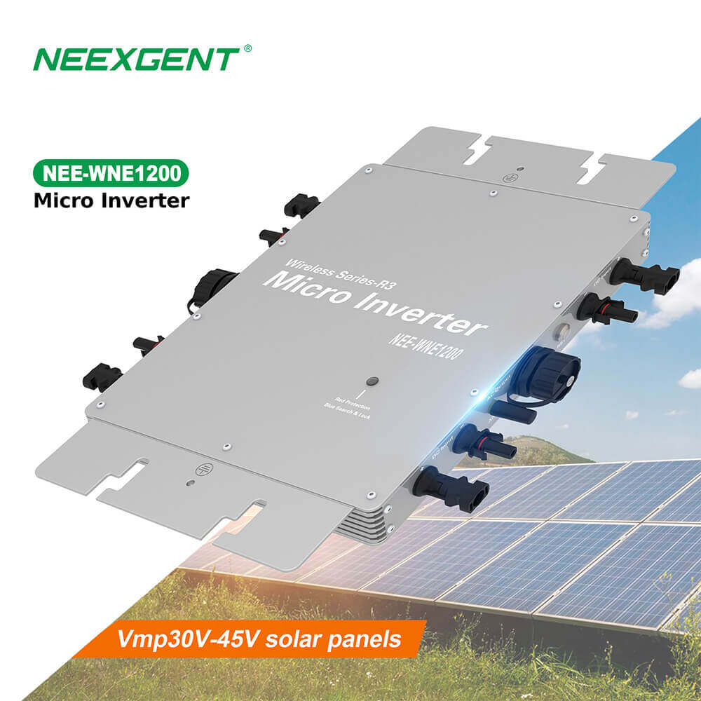 Neexgent Solar Microinverter WVC 1200w Grid Tie Dc To Ac For Pv Module Mppt IP65 High Frequency