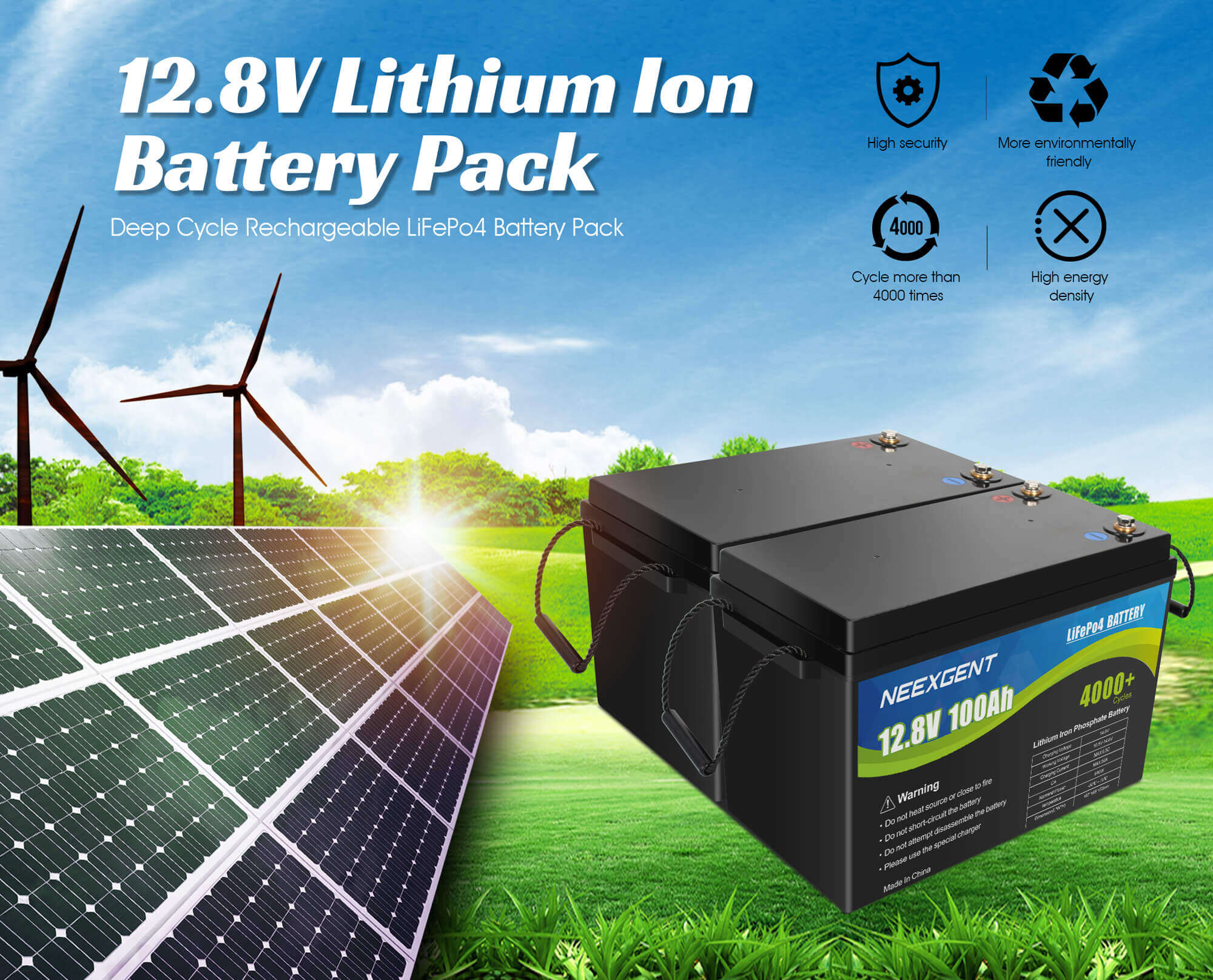 back up battery pack 12.8v