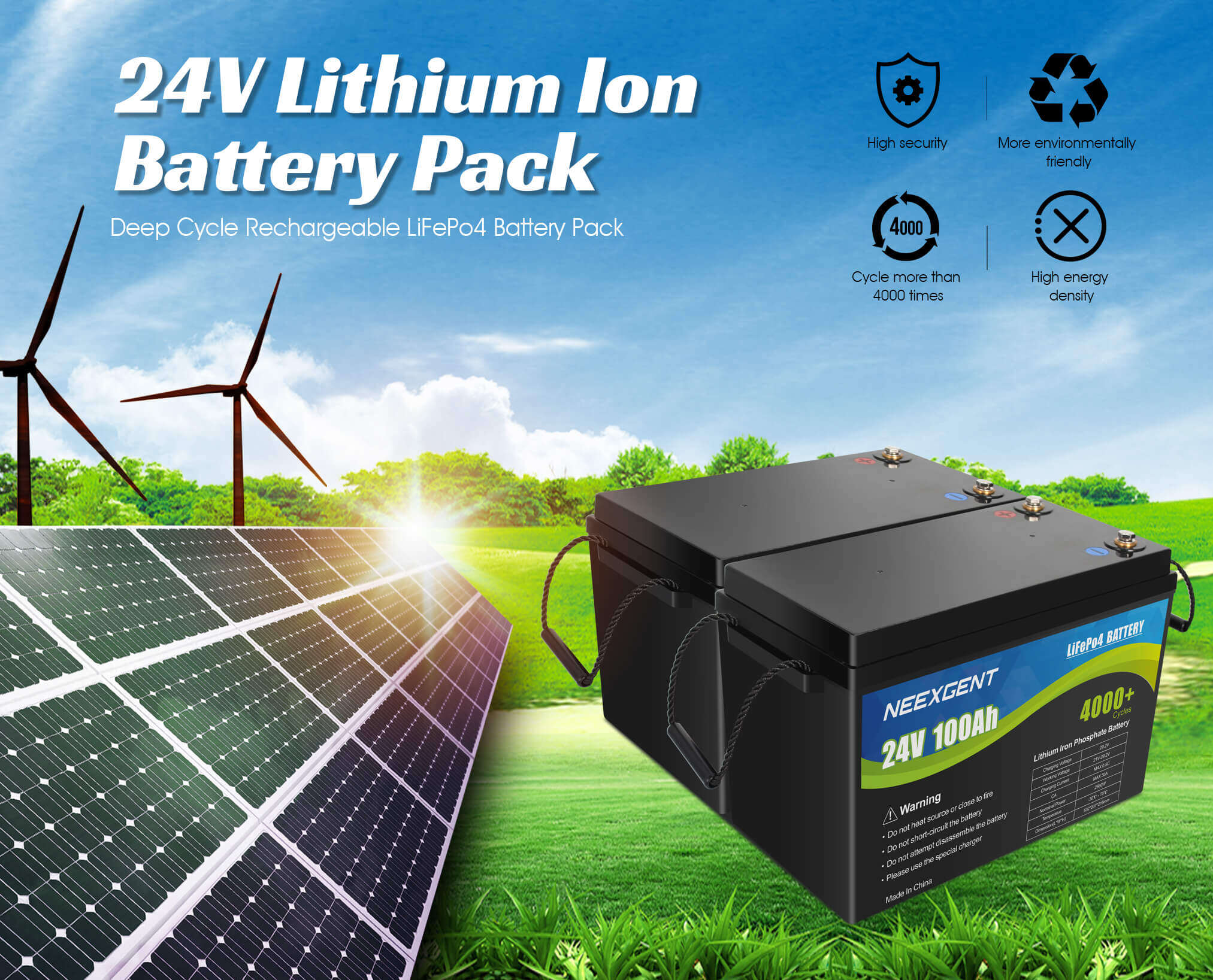 rechargeable battery pack 24v