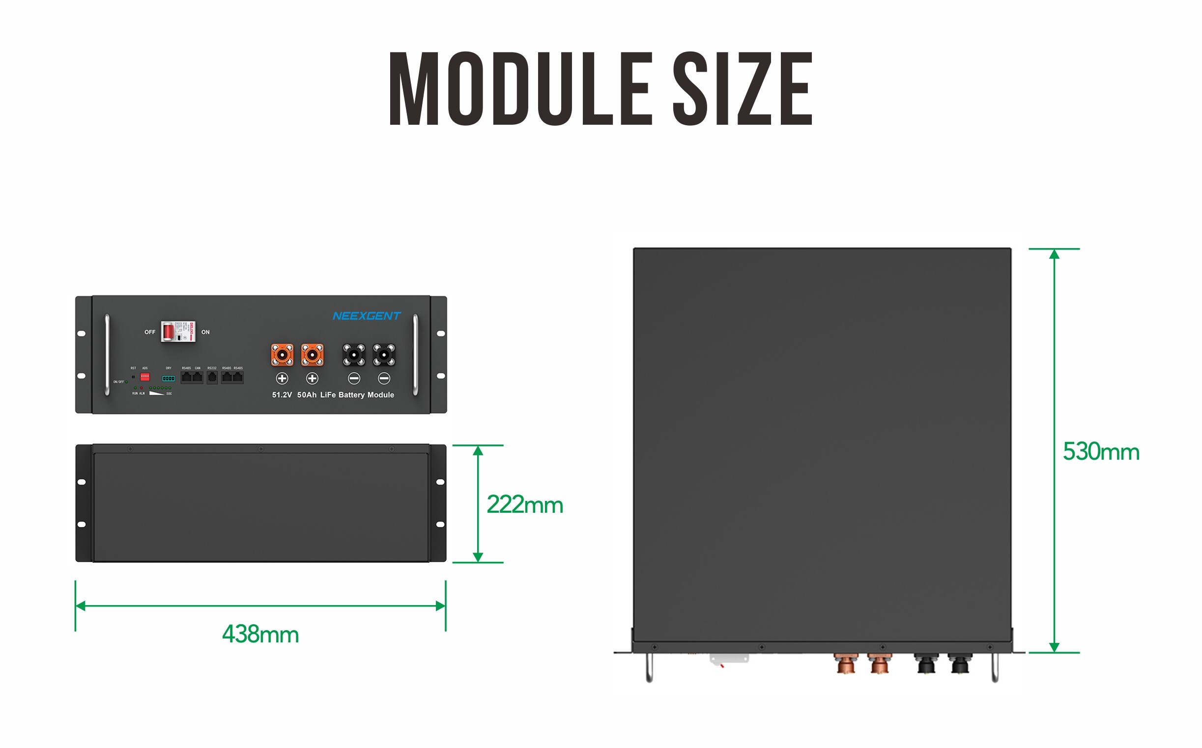 48v 50ah rack battery