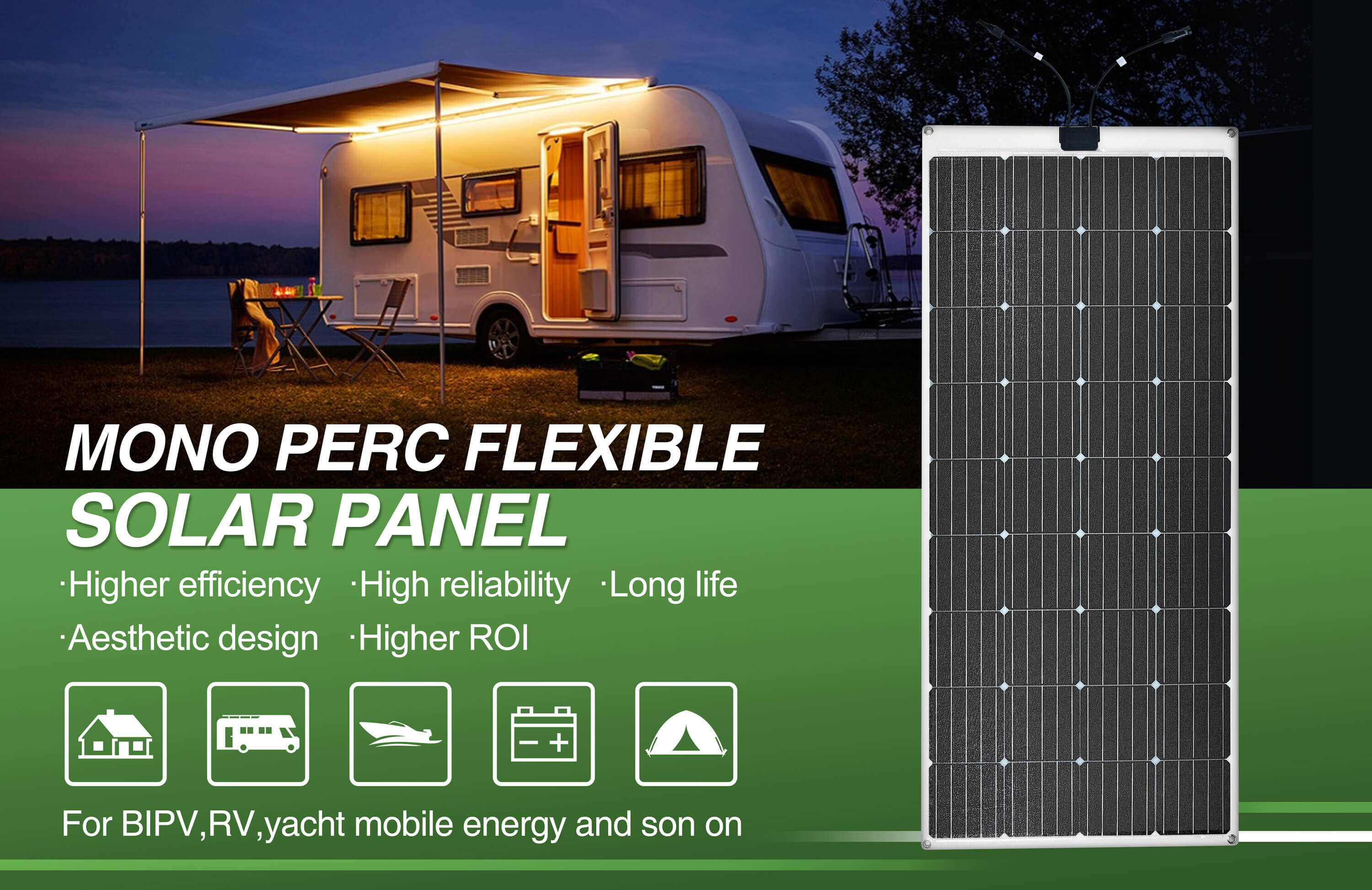 flexible solar panel campervan