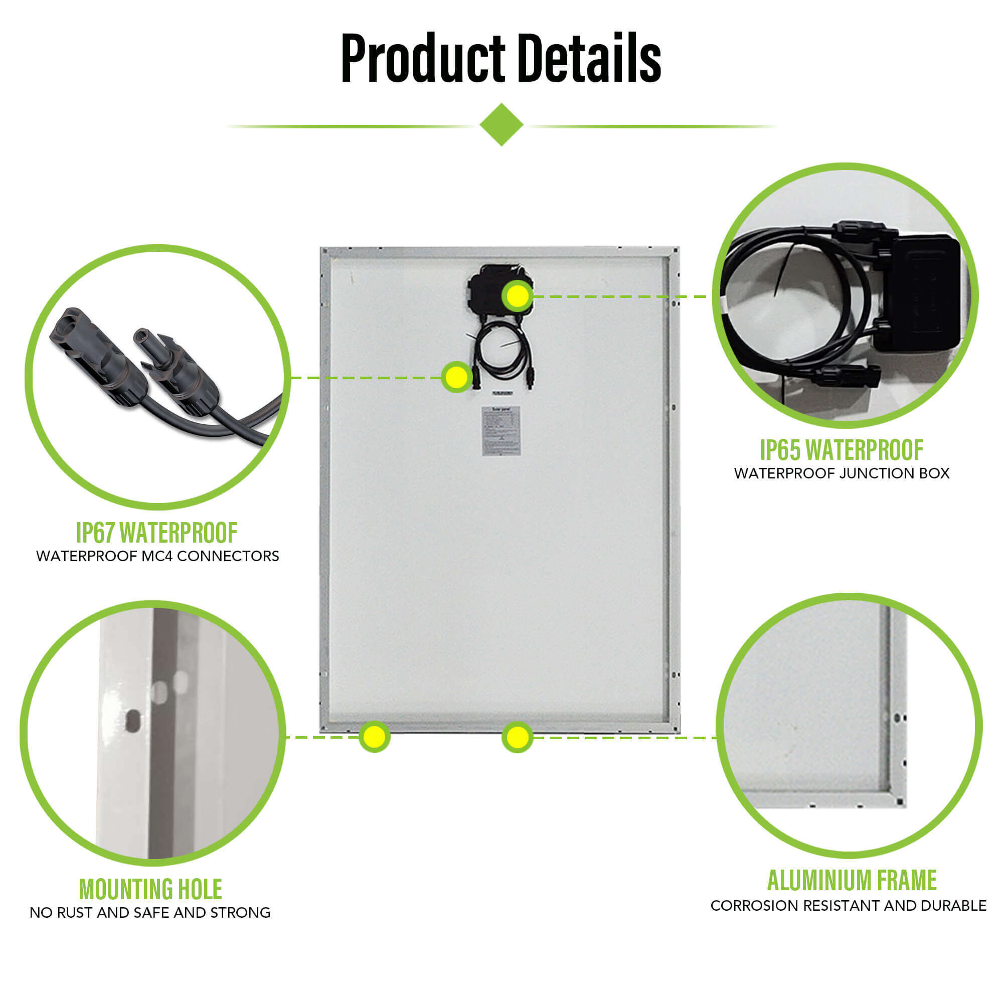 300w monocrystalline silicon solar cells