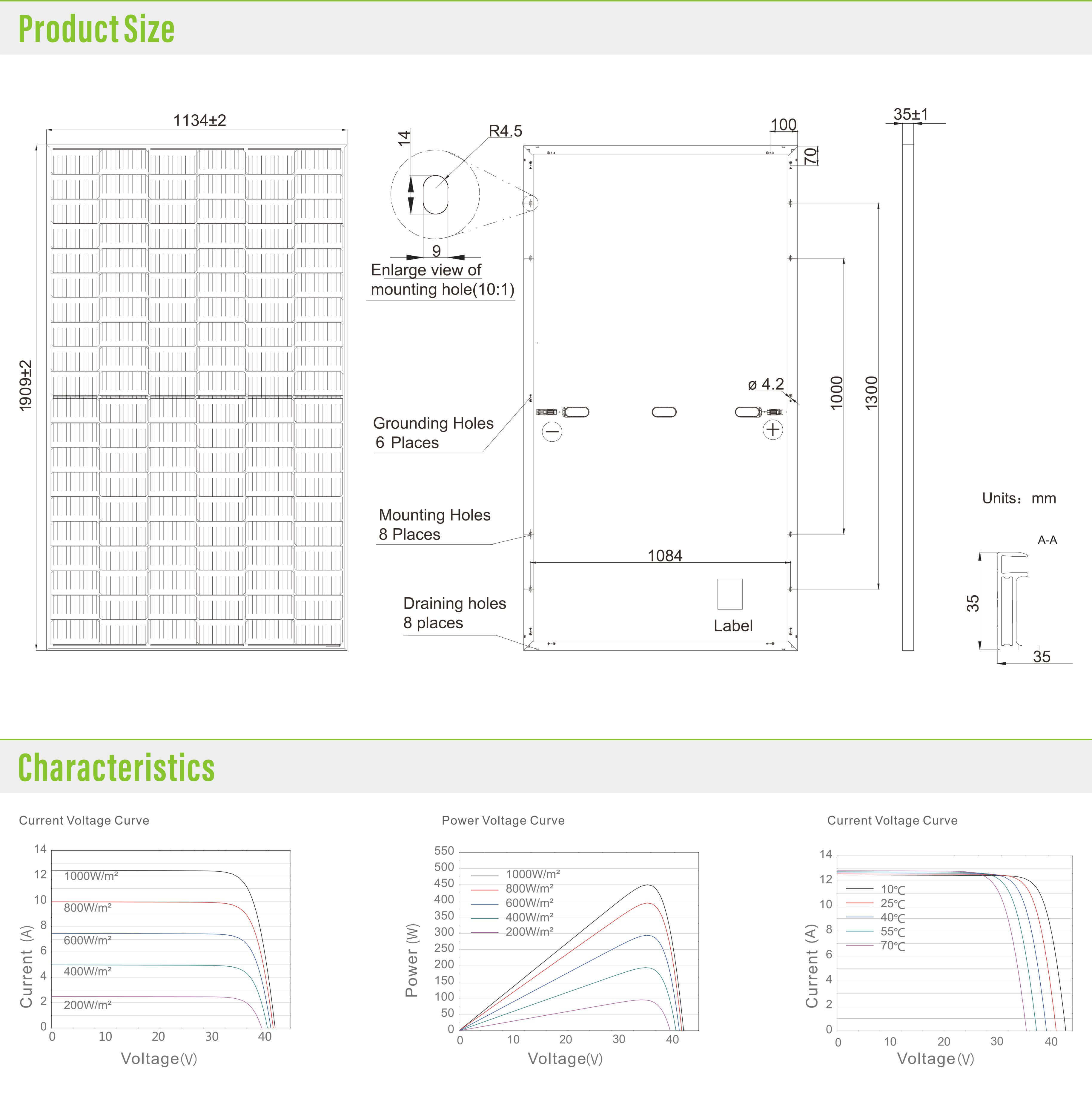 450 watt half cut solar module