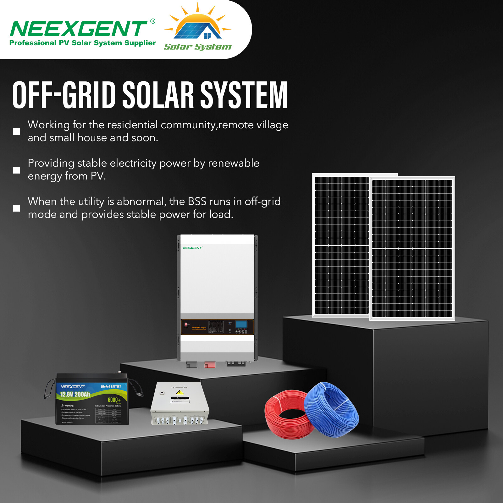 3000w off grid solar system