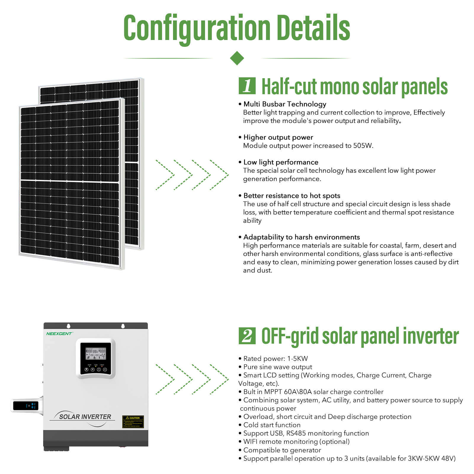 3KW off-grid solar system