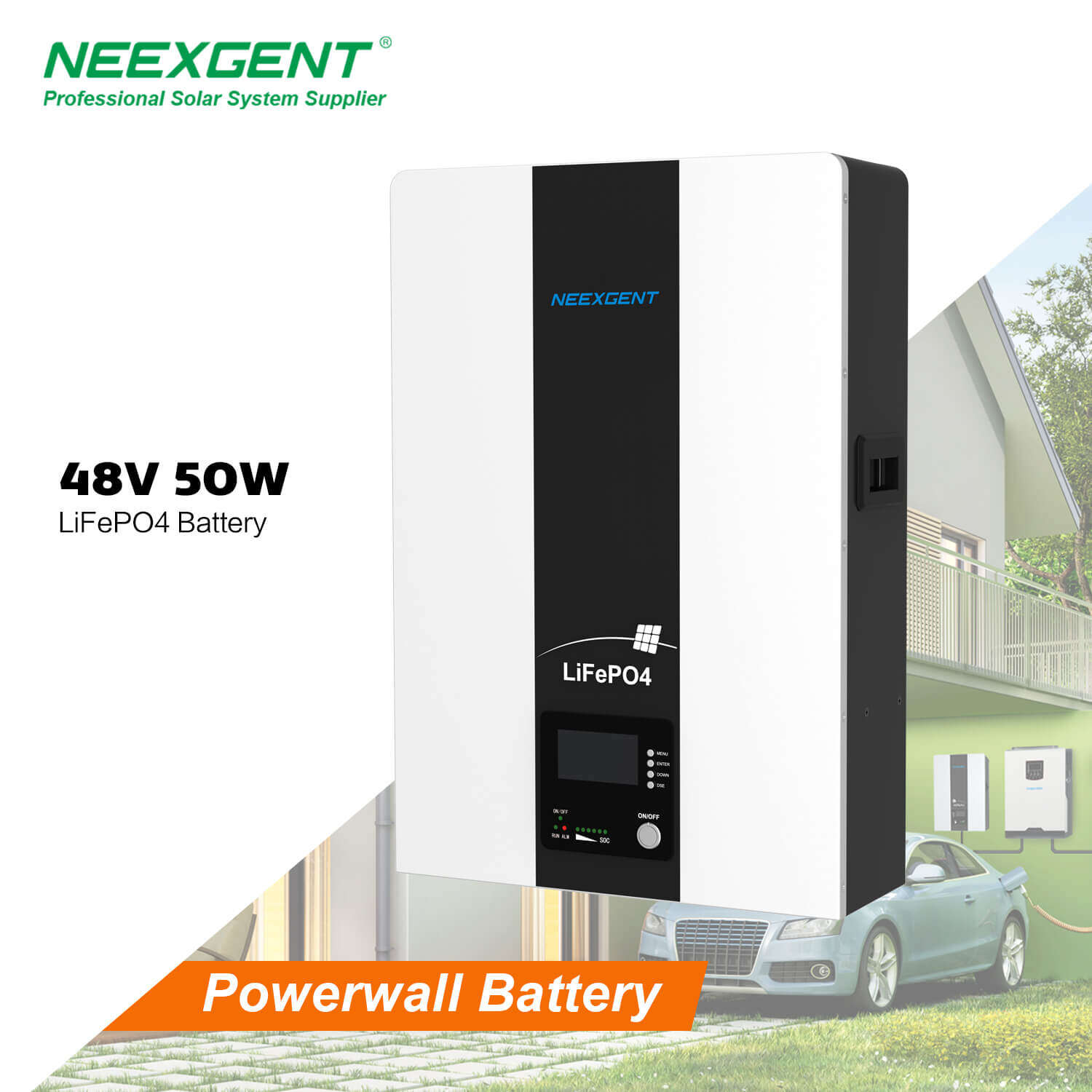 Neexgent Lithium Battery Lifepo4 Lithium Iron Solar Storage Battery 48v 50ah Deep Cycle Batteries
