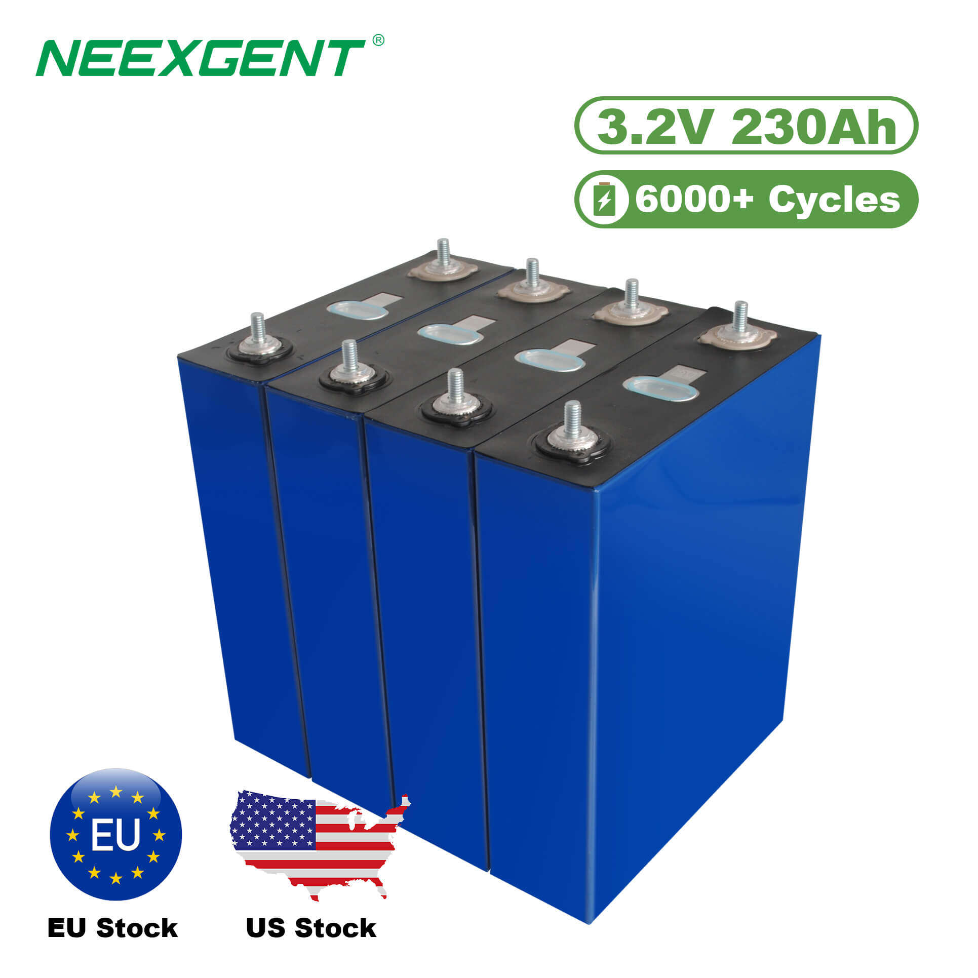 Neexgent 3.2v 230ah Lithium Iron Phosphate Battery Cell Lifepo4 Battery For Solar Energy Storage
