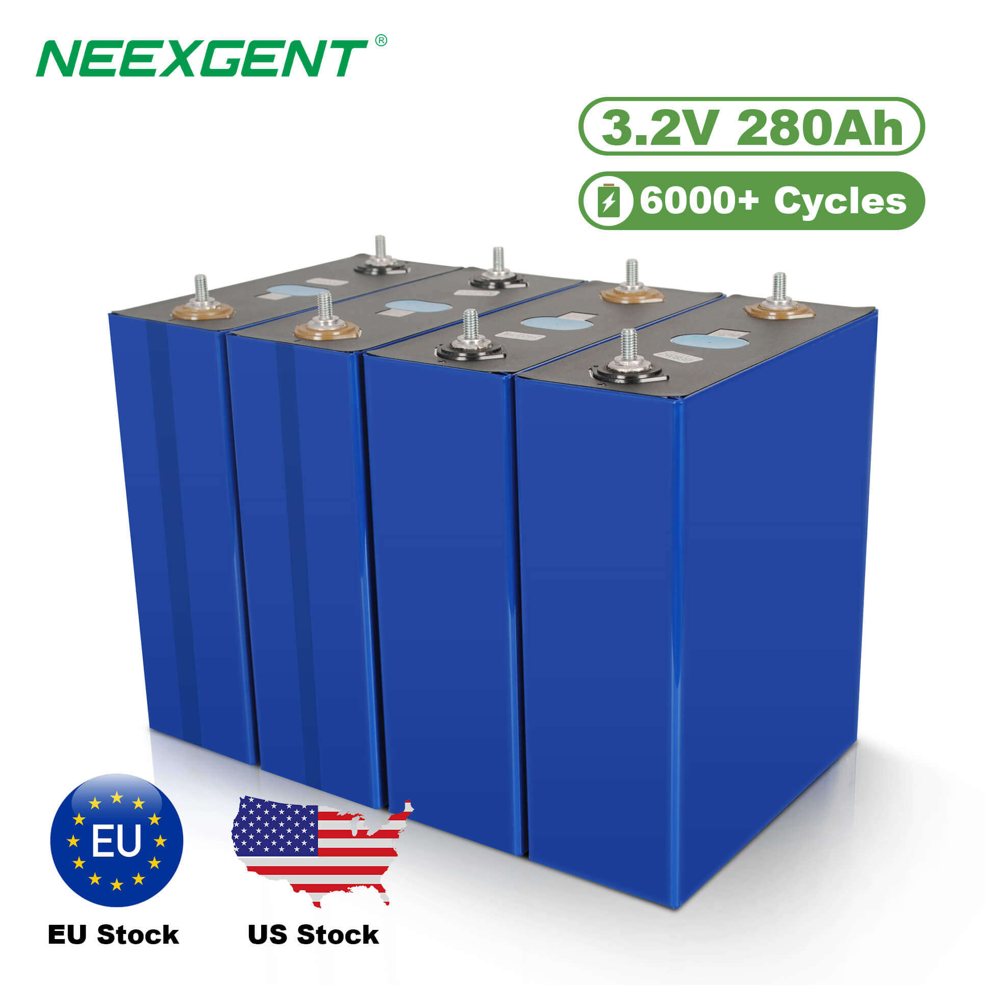 Neexgent Lithium Iron Phosphate Battery Cell 3.2v 280ahlithium Iron Phosphate Lifepo4 Cells