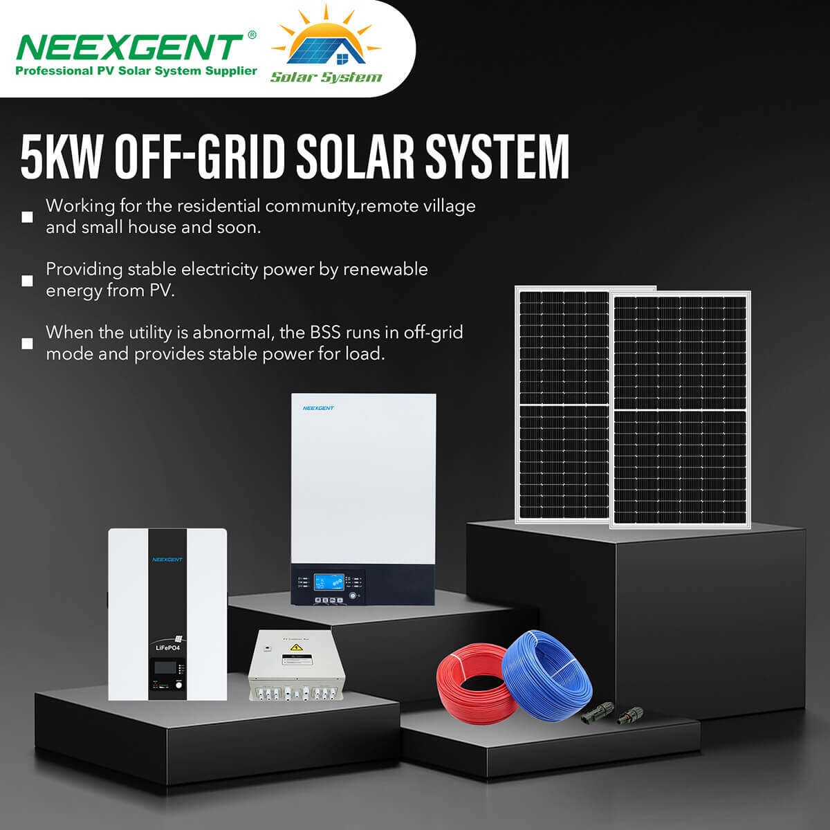 5kw off grid solar system for home