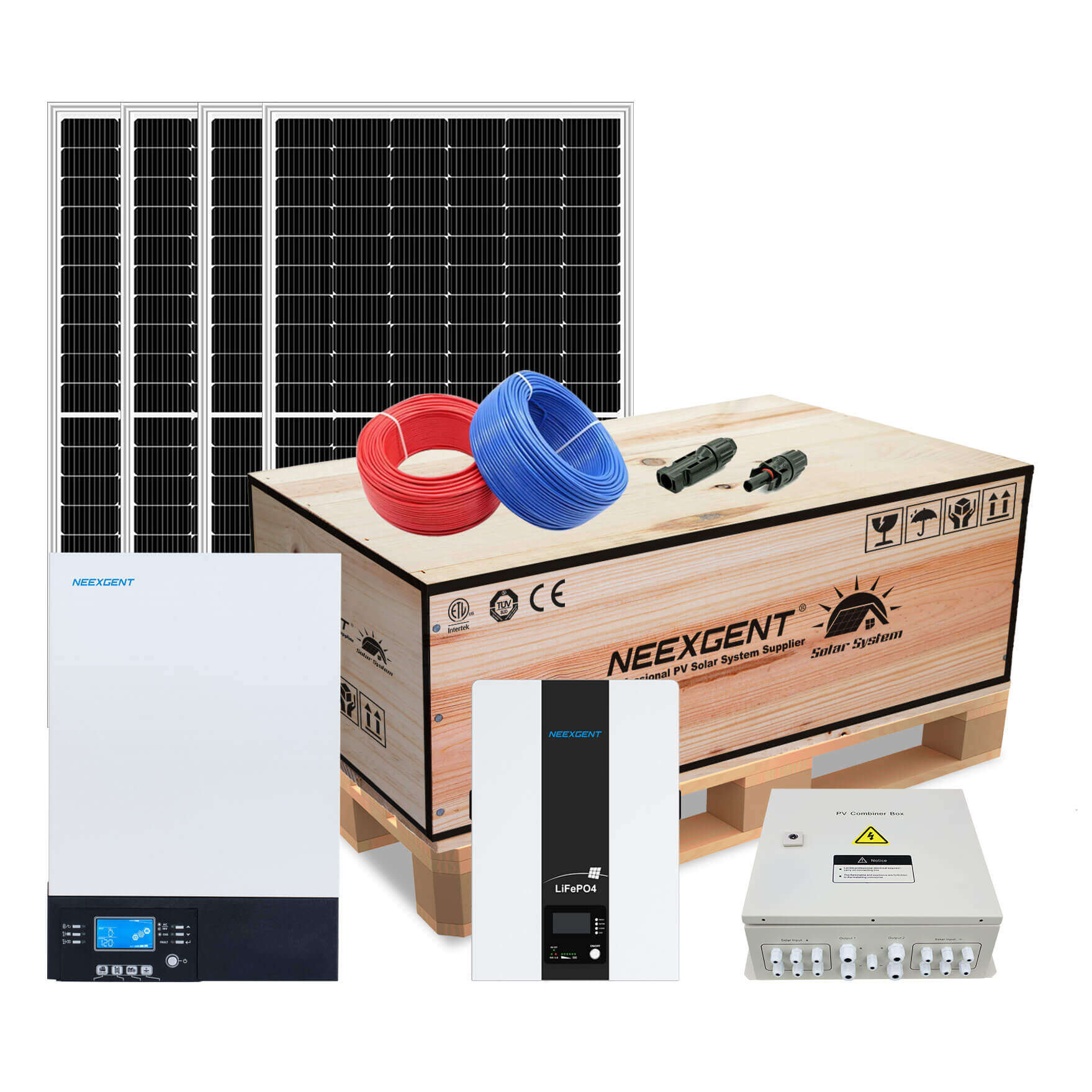 5kw off grid hybrid solar system