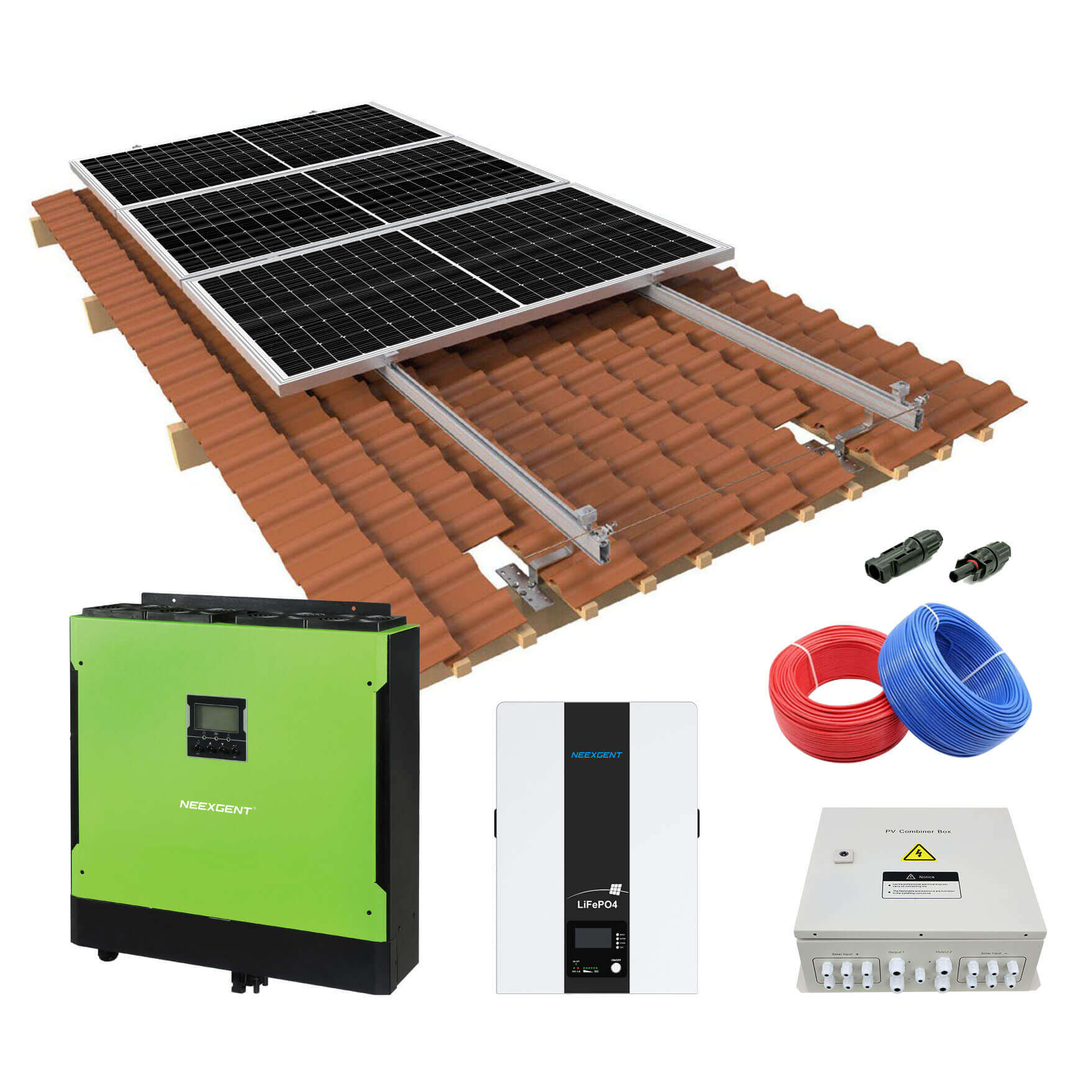 10kw hybrid solar system kit