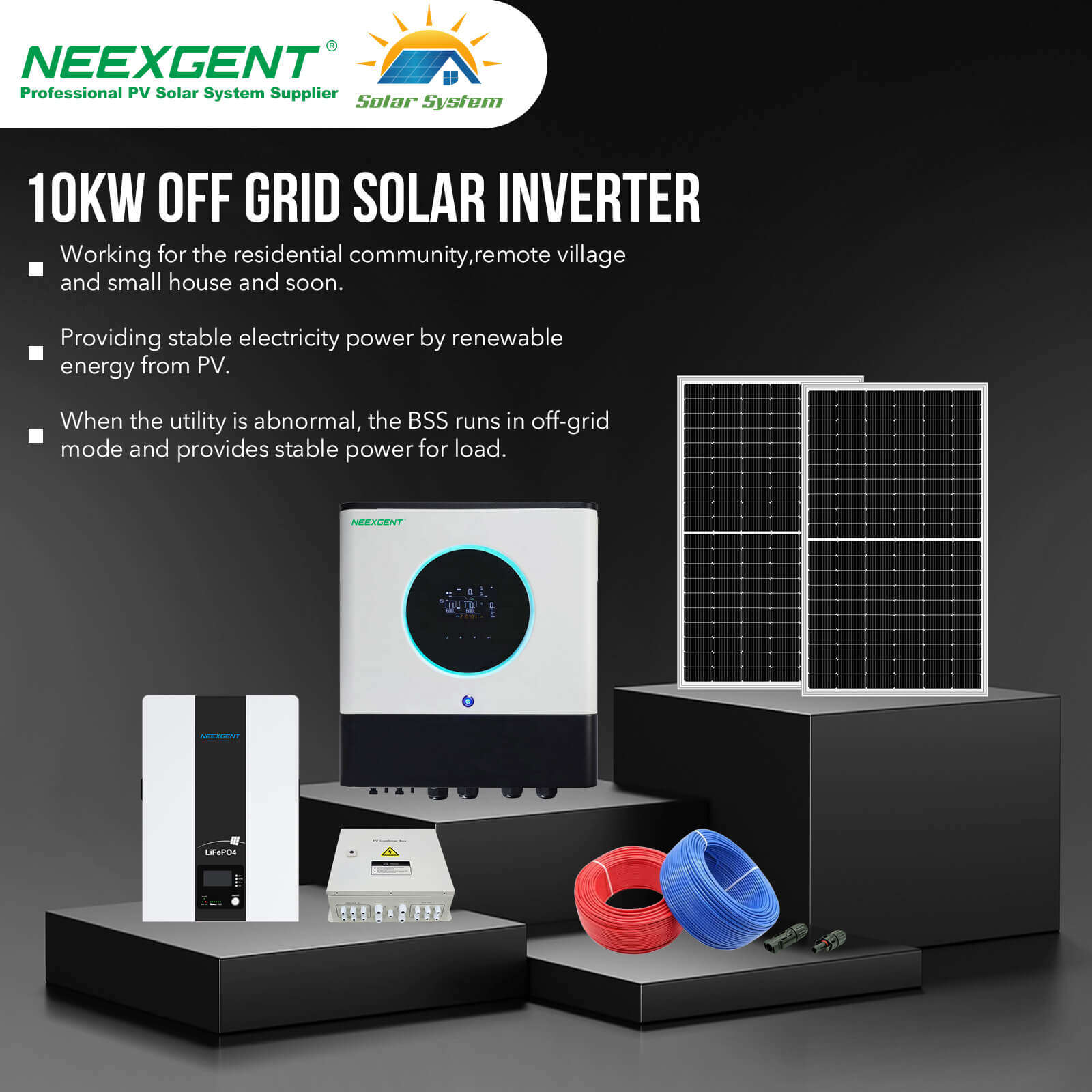 Off grid solar system for home