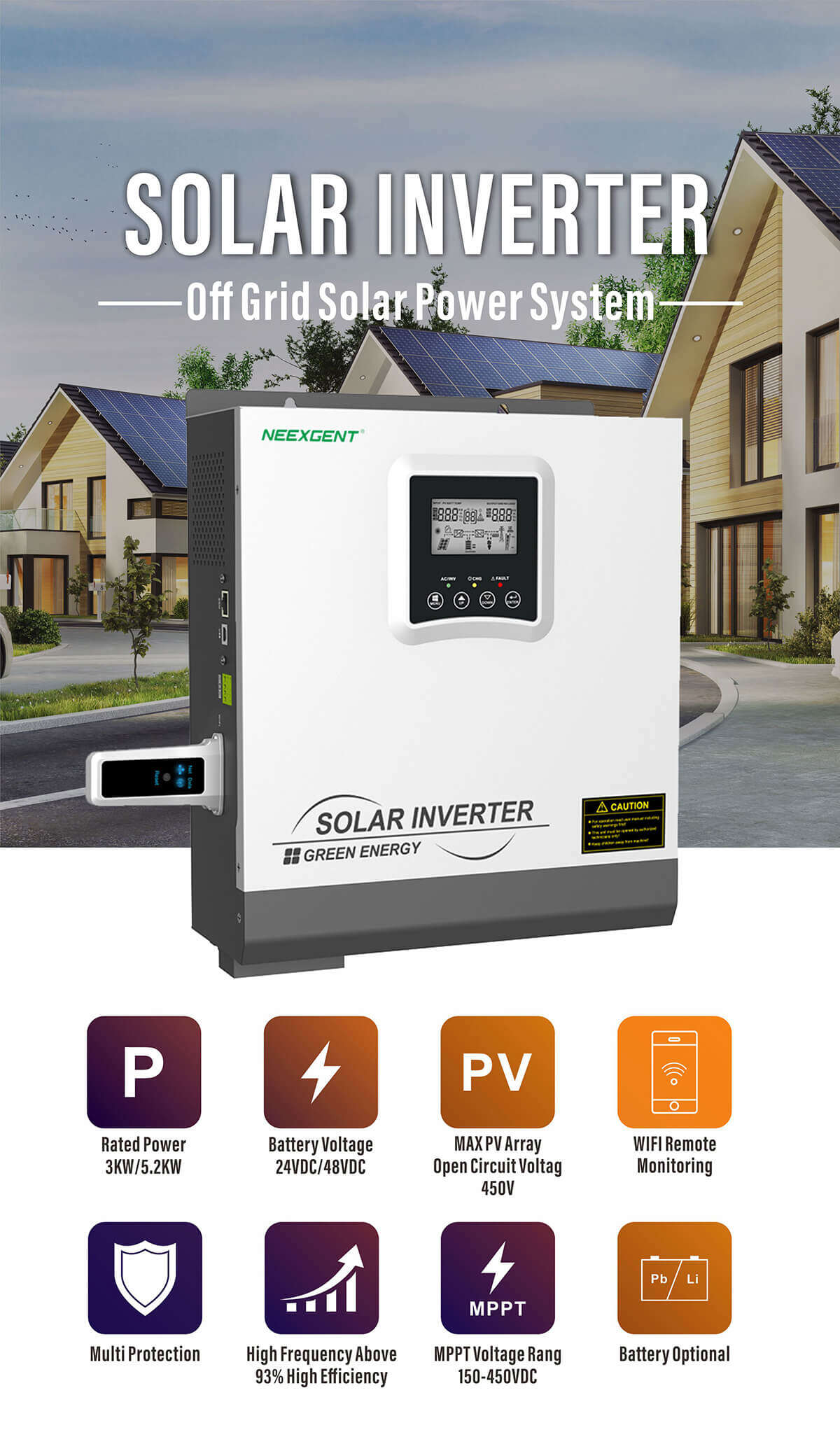 off grid 3 phase solar inverter