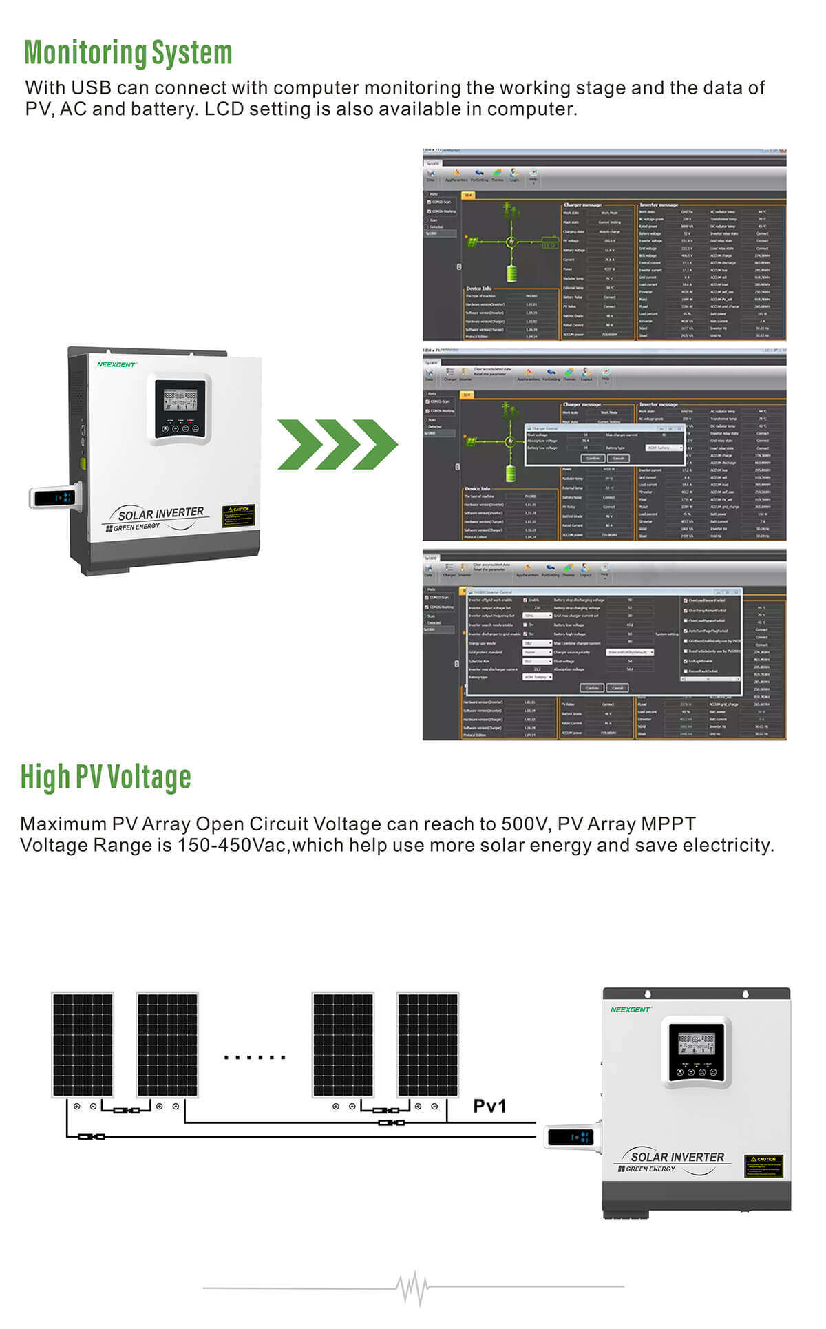 high voltage off grid inverter