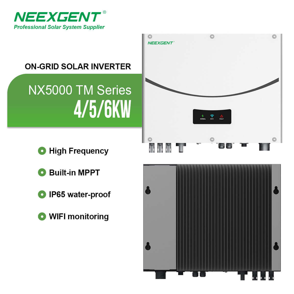 Neexgent 15KW LED display IP65 Protection CT meter limited pure sine wave inverter