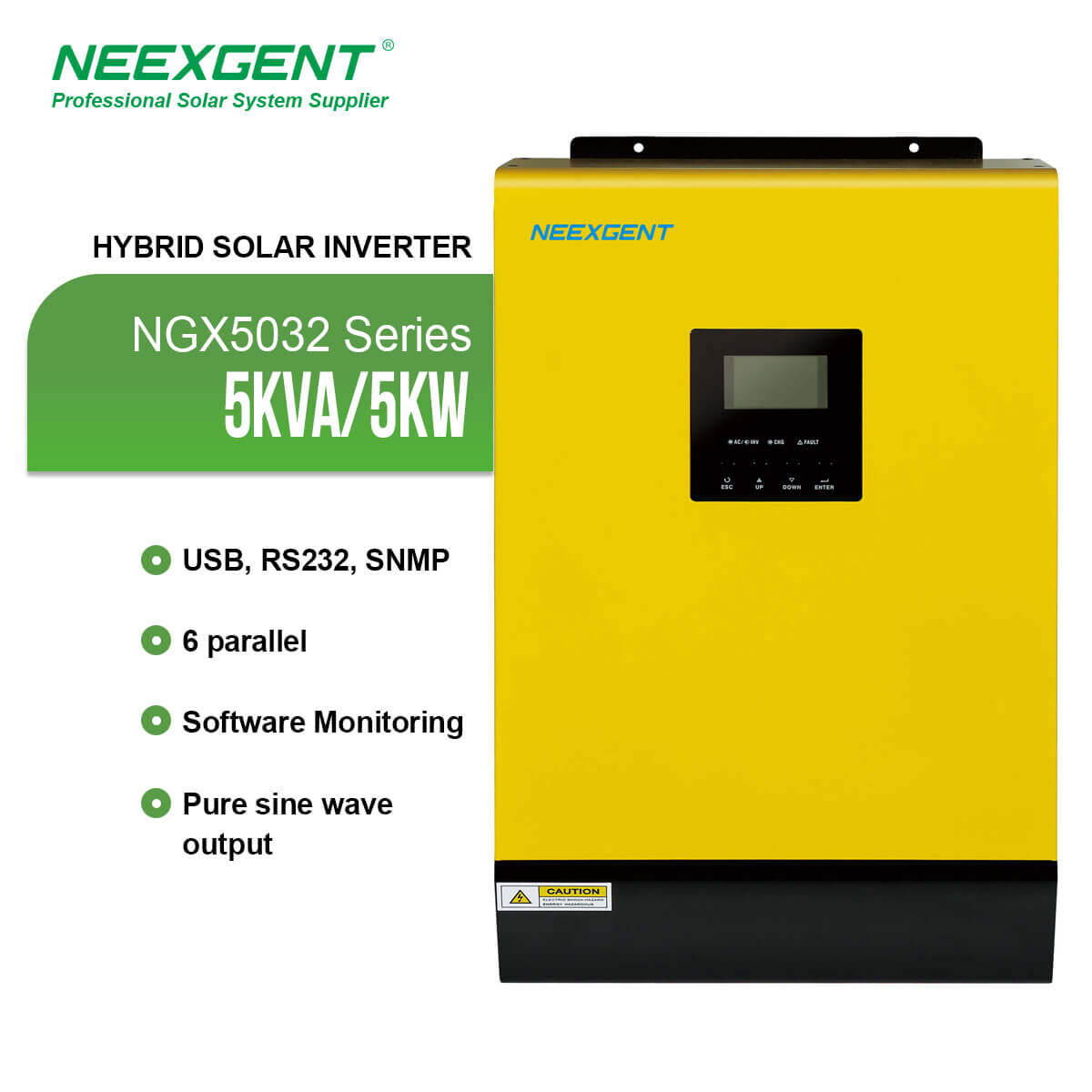 Neexgent Hybrid Solar Inverter 48v Battery With Parallel Operation Mppt With Or Solar Inverter Without Battery