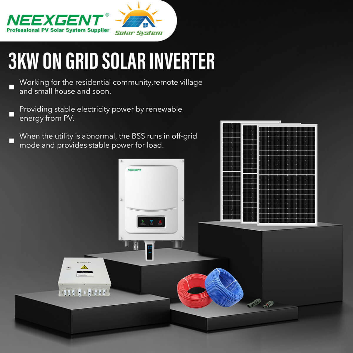 3kw on grid solar system price