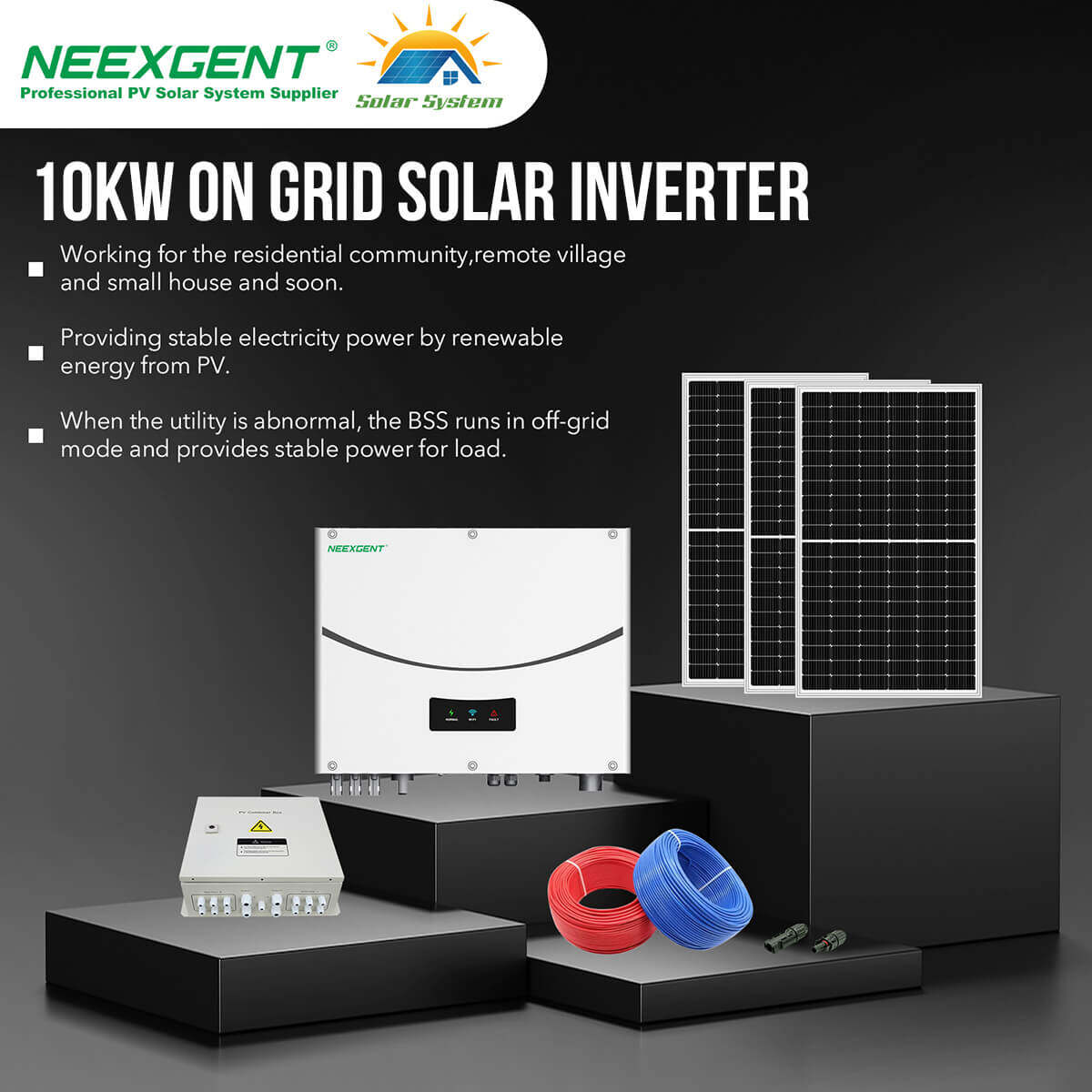 10kw on grid solar system price