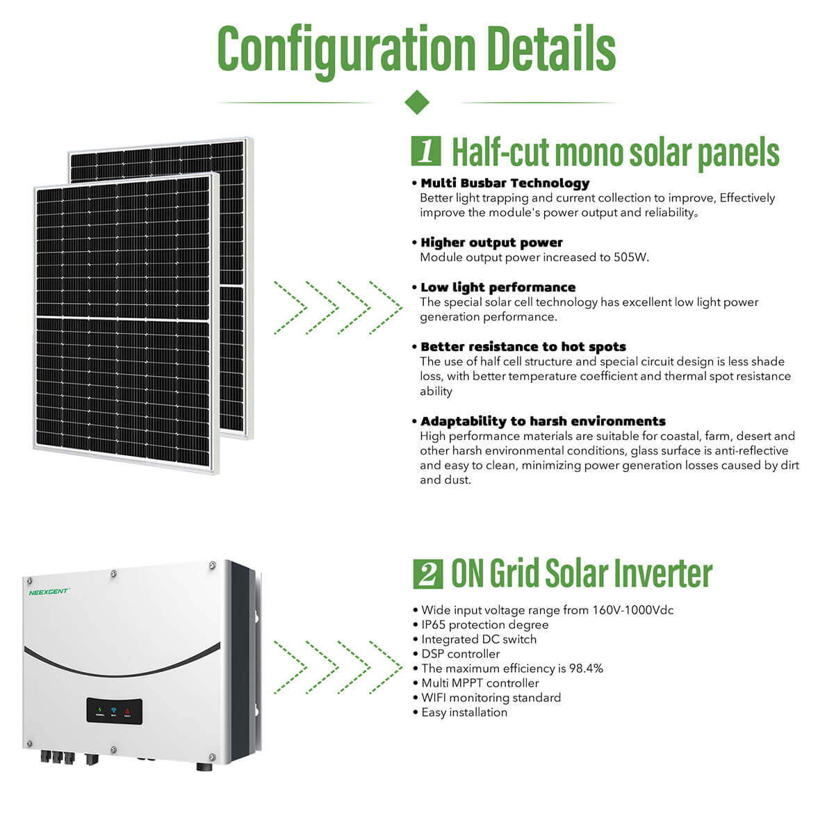 10kw on grid and off grid solar system