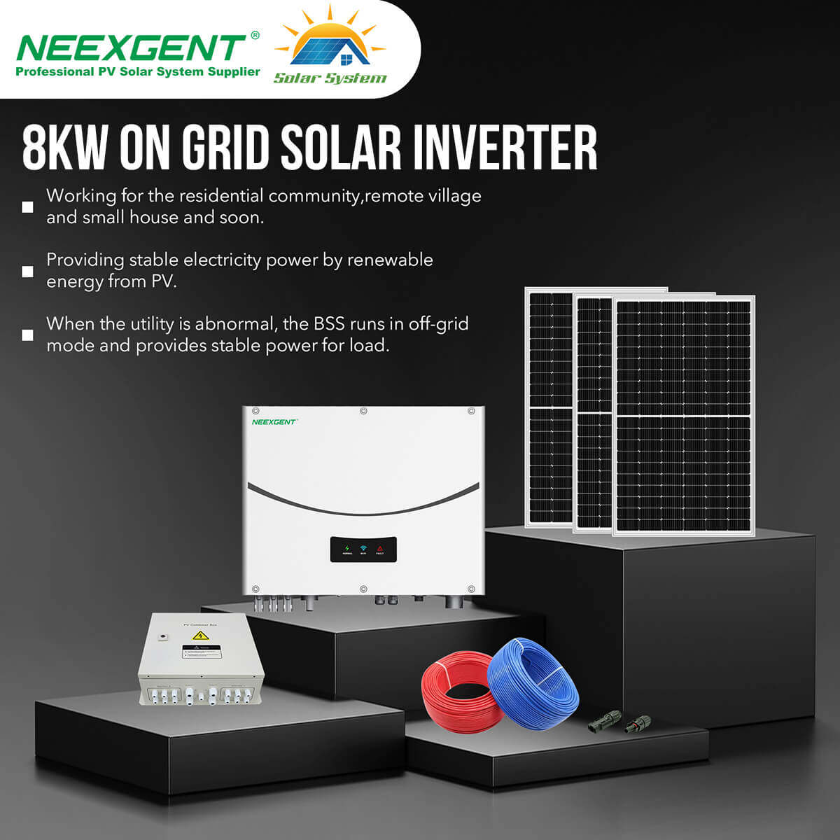 8kw on grid solar inverter