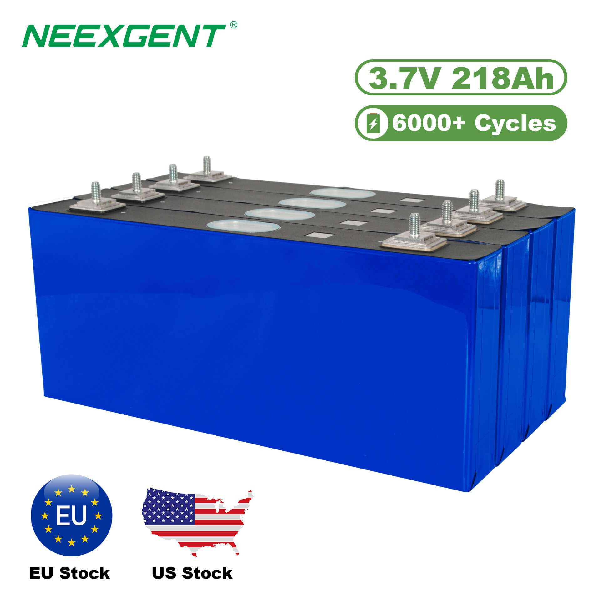 Neexgent 3.7v 218ah Lifepo4 Cell Lithium Ion Batteries Solar Batteries Genuine Grade A Lifepo4 Battery Cell