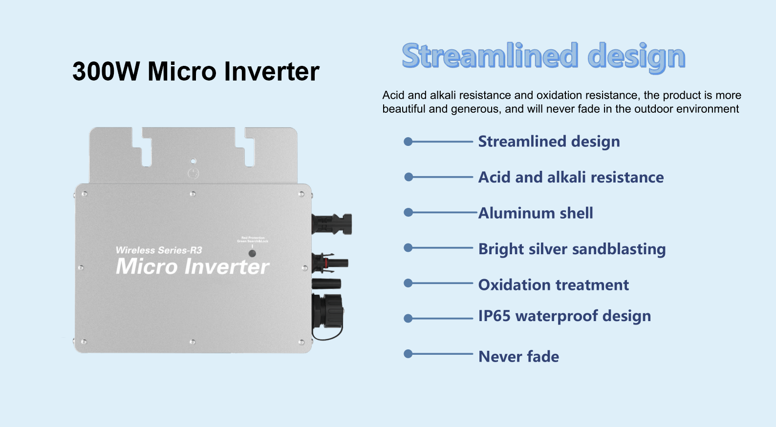 300w solar micro inverter