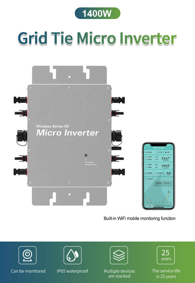 1400w solar micro inverter
