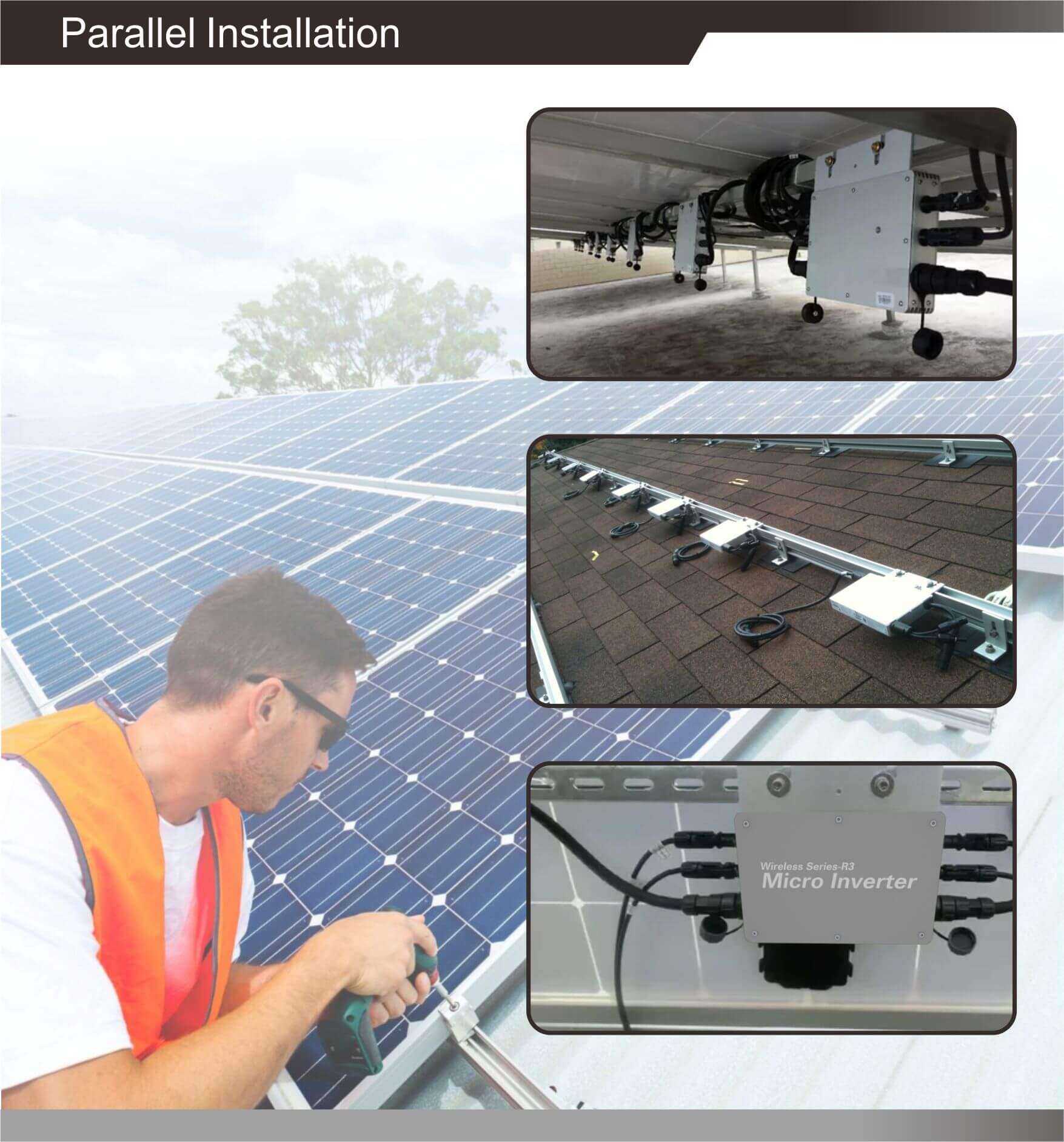 pv panels with micro inverters