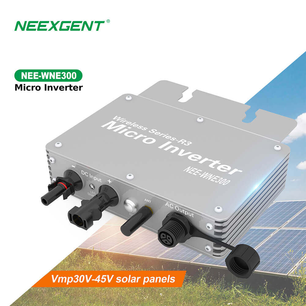 Neexgent Smart 300w Solar Panel Power Energy System On Grid Tie Mppt Solar Micro Inverter