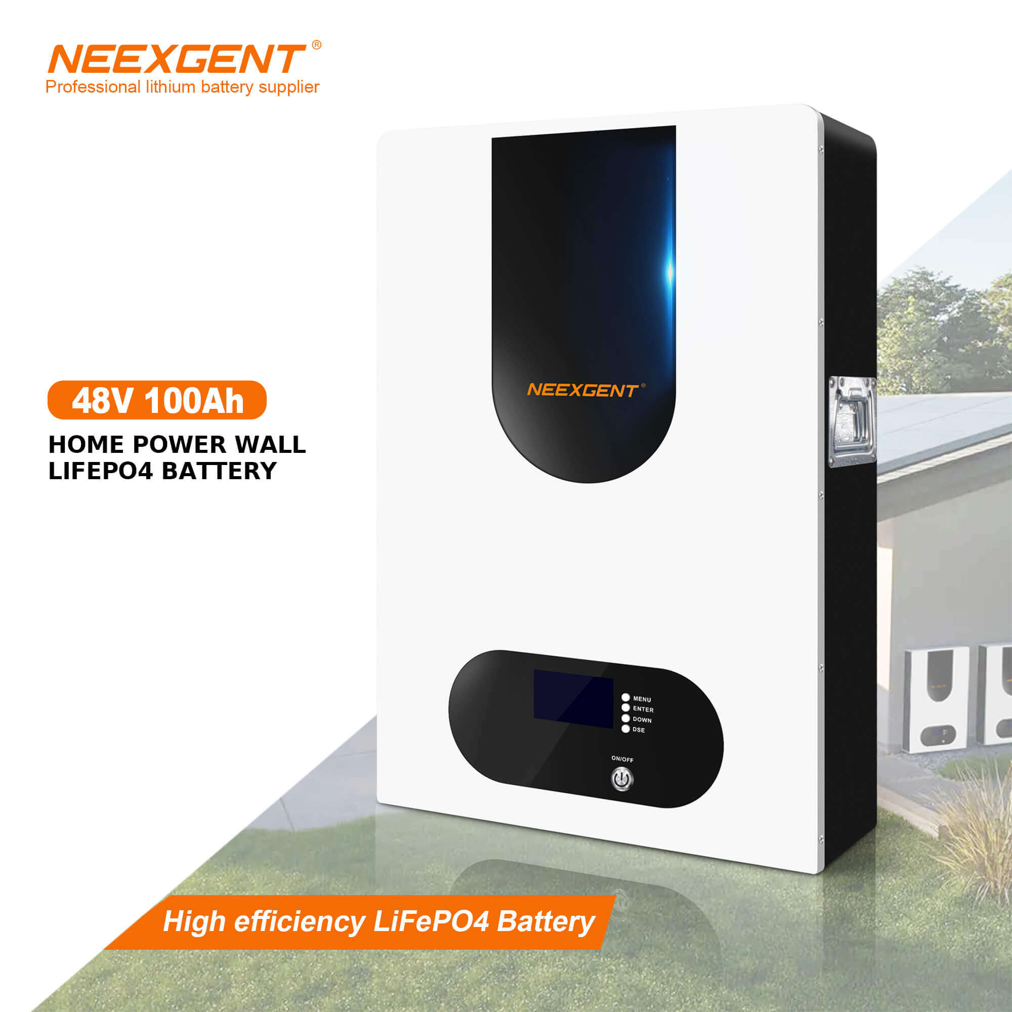 Neexgent Home Energy Storage Battery Power Wall 48V 100Ah Li Ion Battery For Solar Power