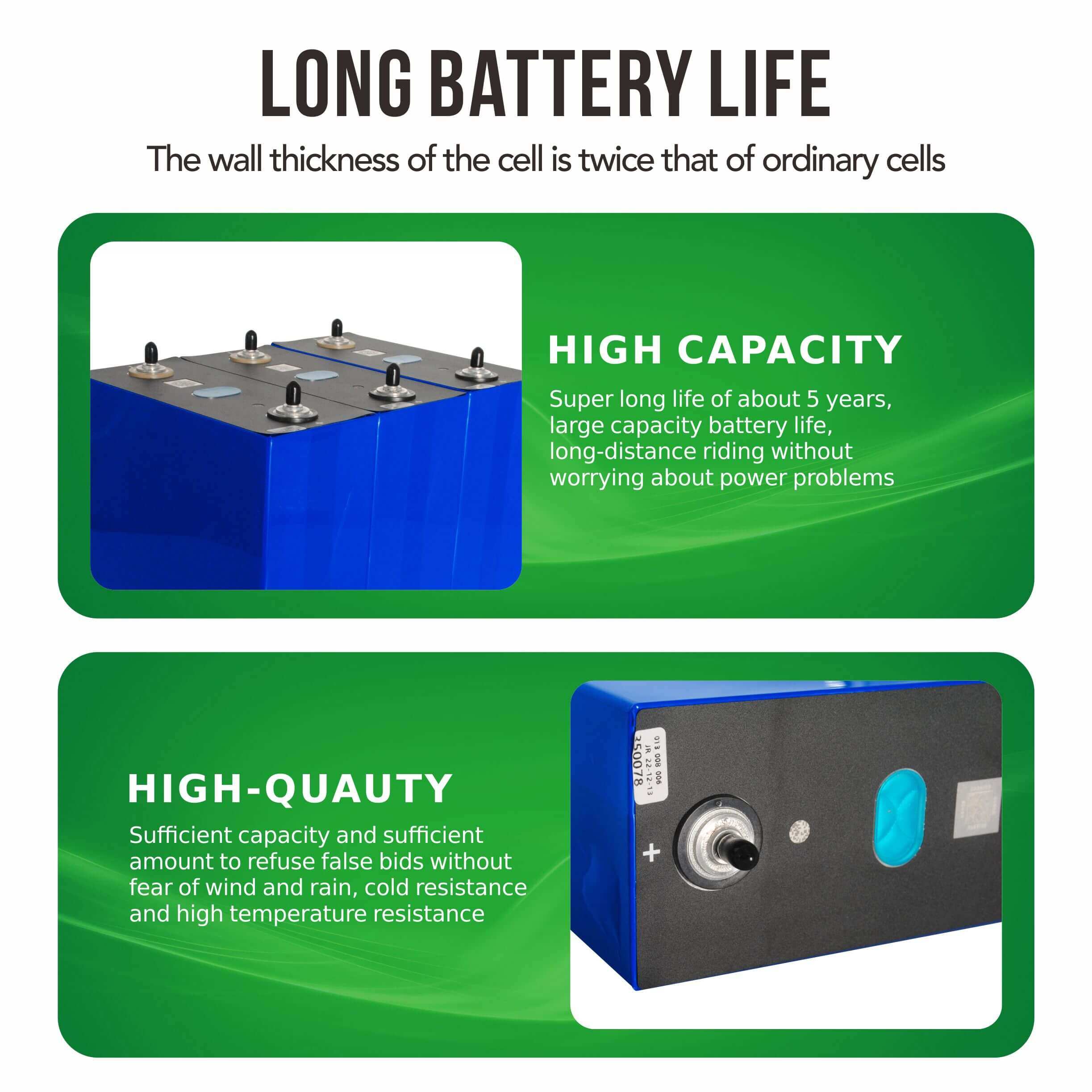lifepo4 340ah prismatic battery cells