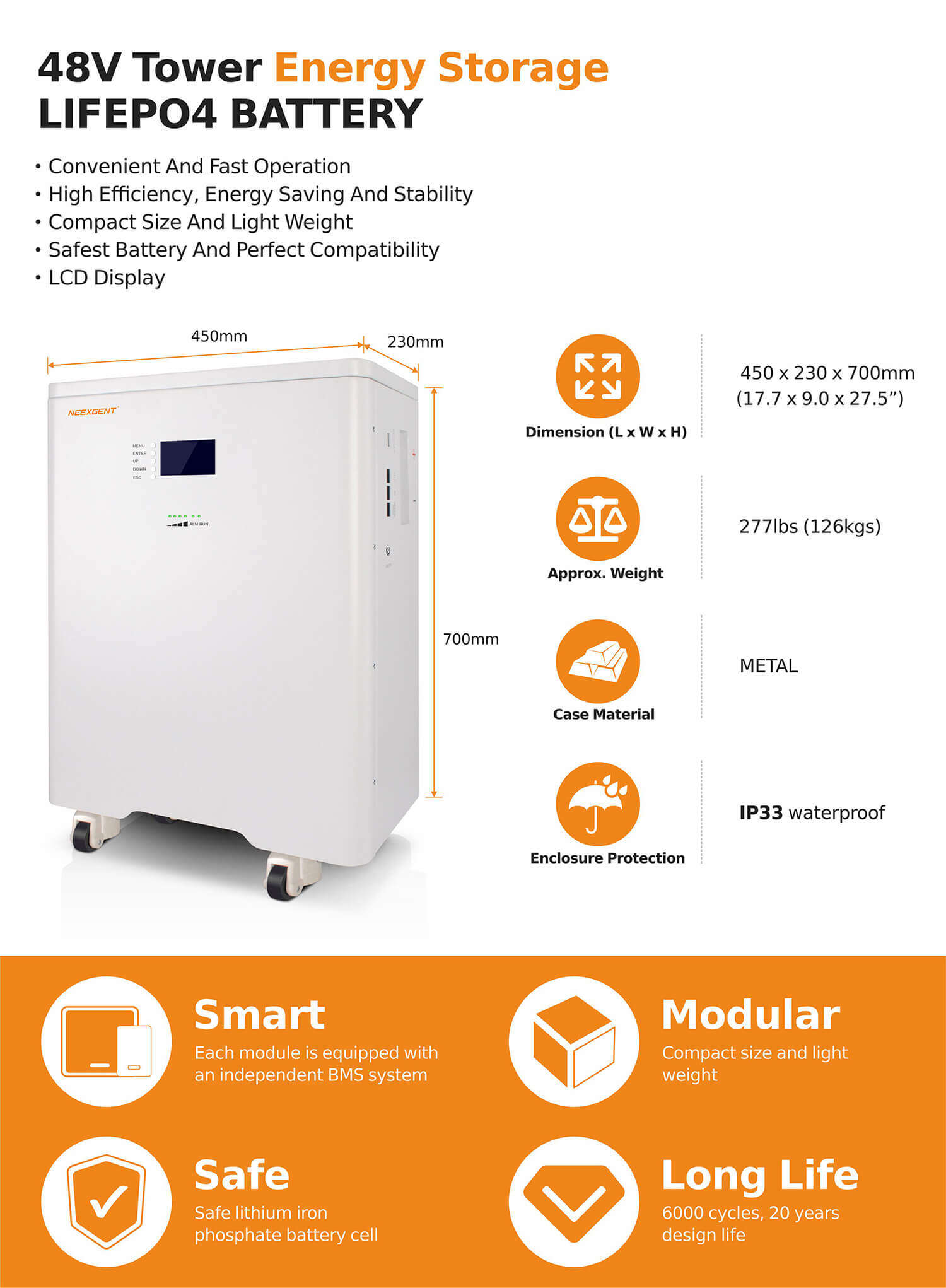 5kw tower energy storage