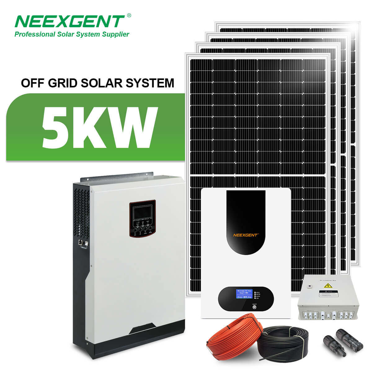 Neexgent 5kwh Solar Energy Power System For Home Professional Custom Complete Smart 5kw Solar Energy System Price