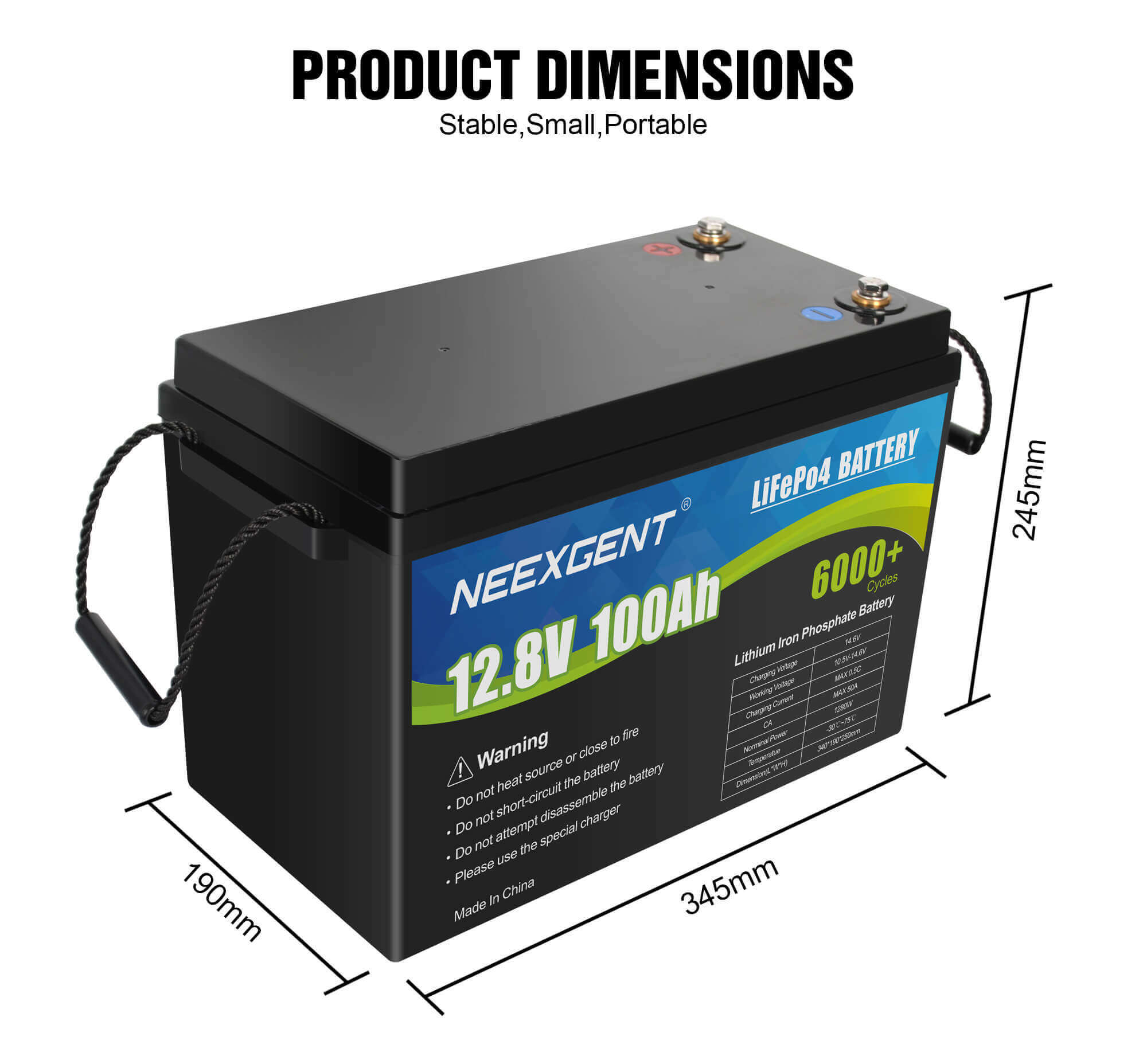 lifepo4 12.8 volt battery pack 