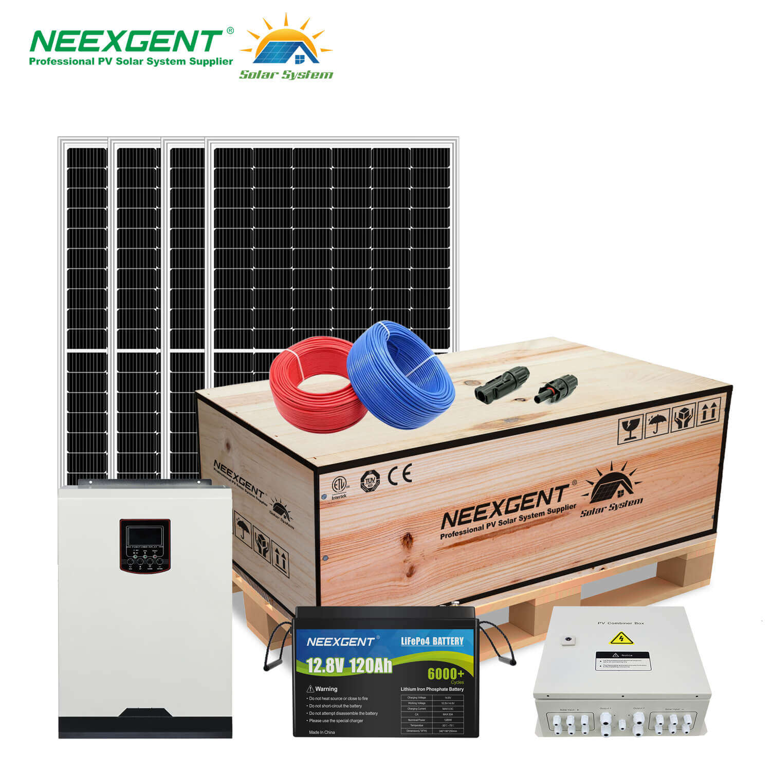 3kw off grid solar system with hybrid setup