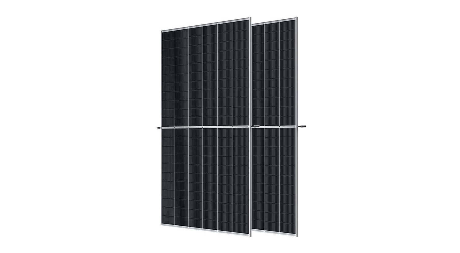 Double-sided solar panels