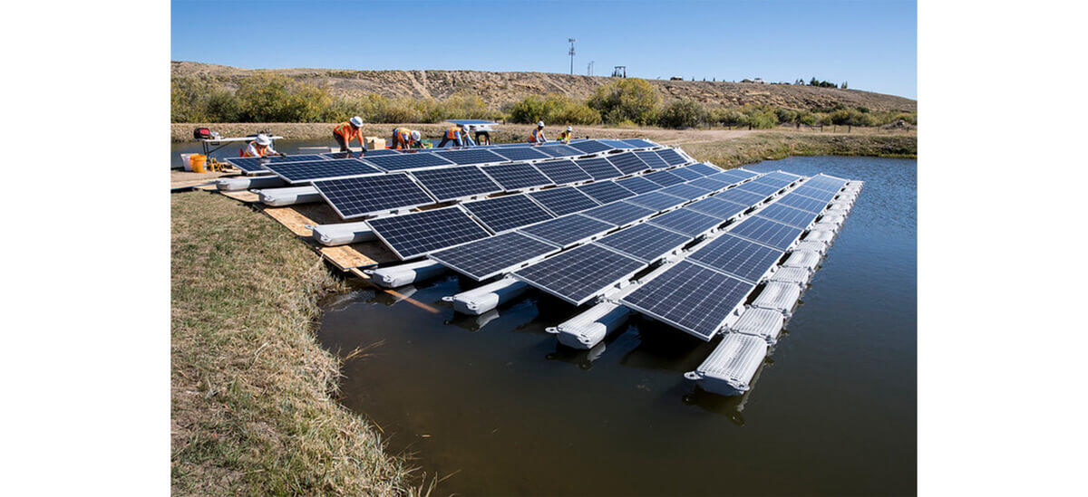 solar energy systems on water