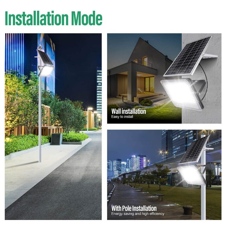 solar flood light Installation method