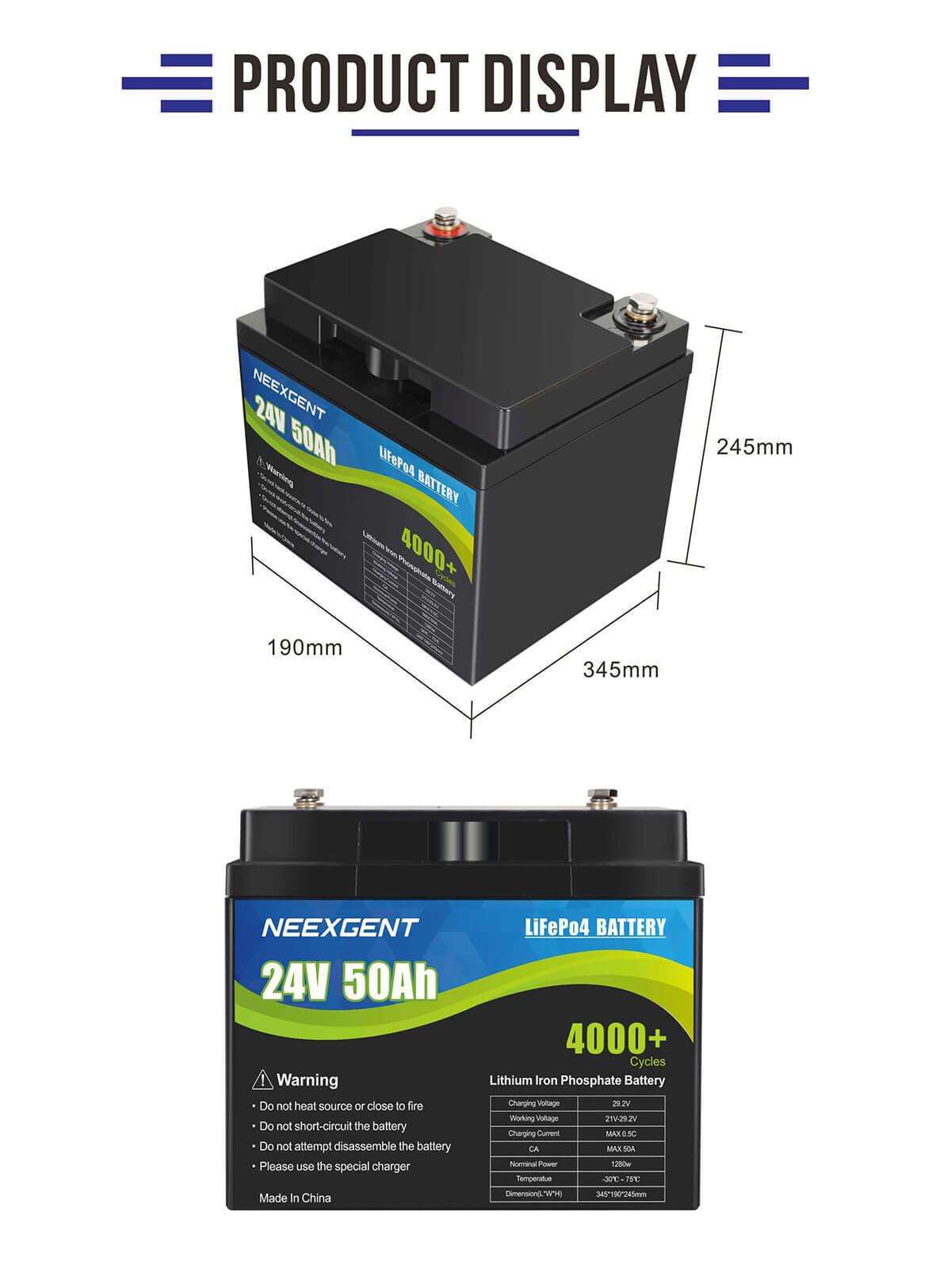 lithium battery pack 24v 50ah