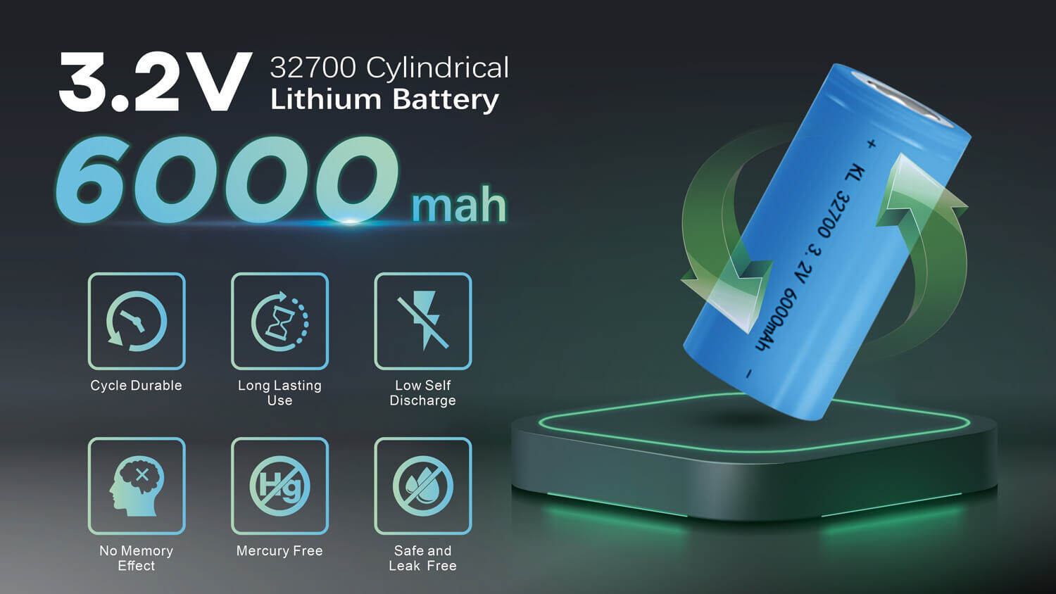 lifepo4 battery 3.2 v 6000mah