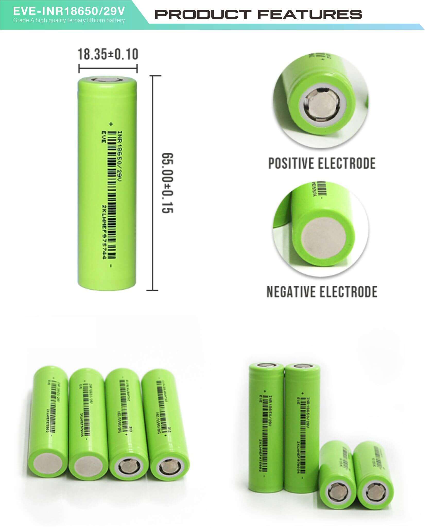 INR18650 battery 2850mah