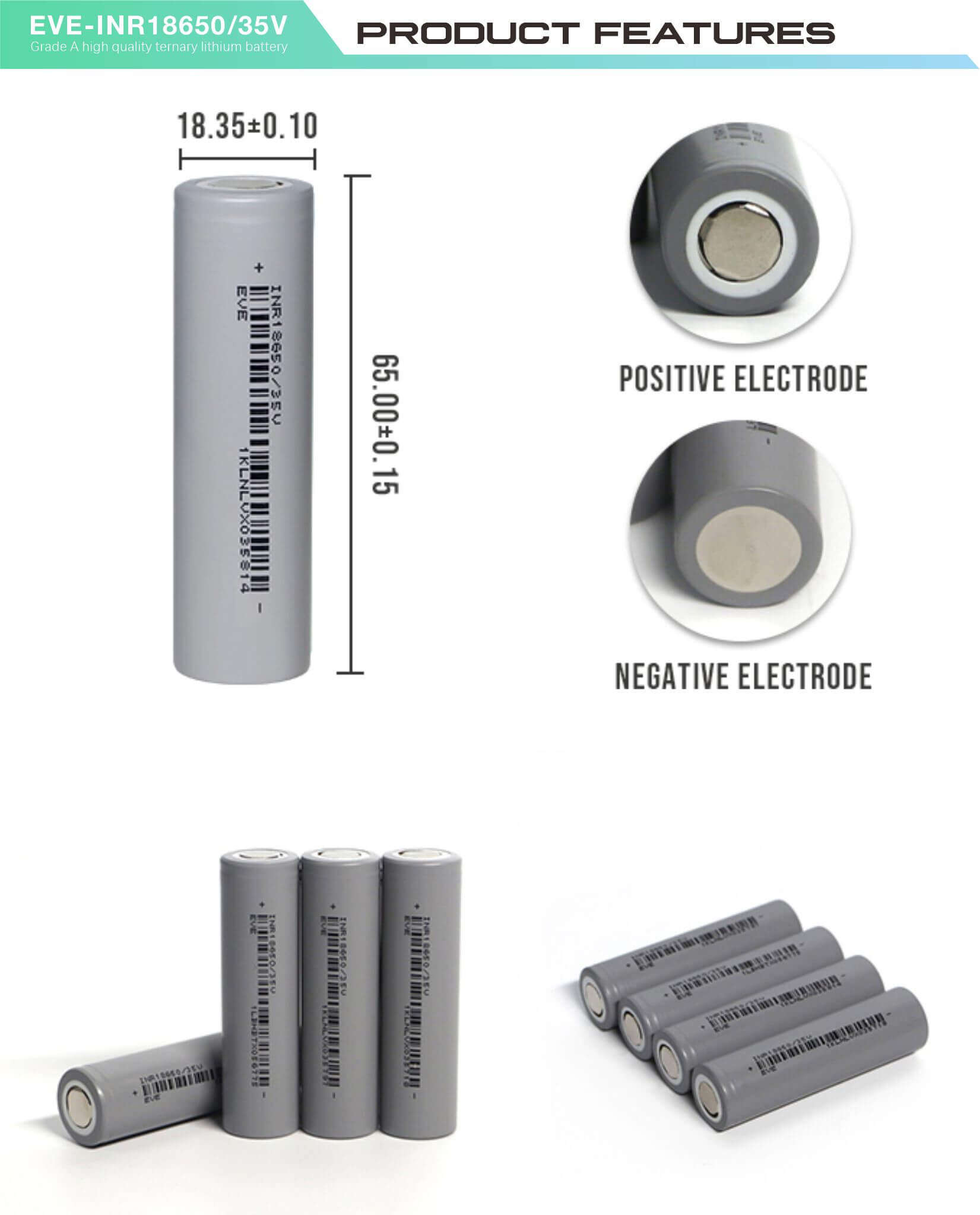 18650 battery 3500mah 3.6 v