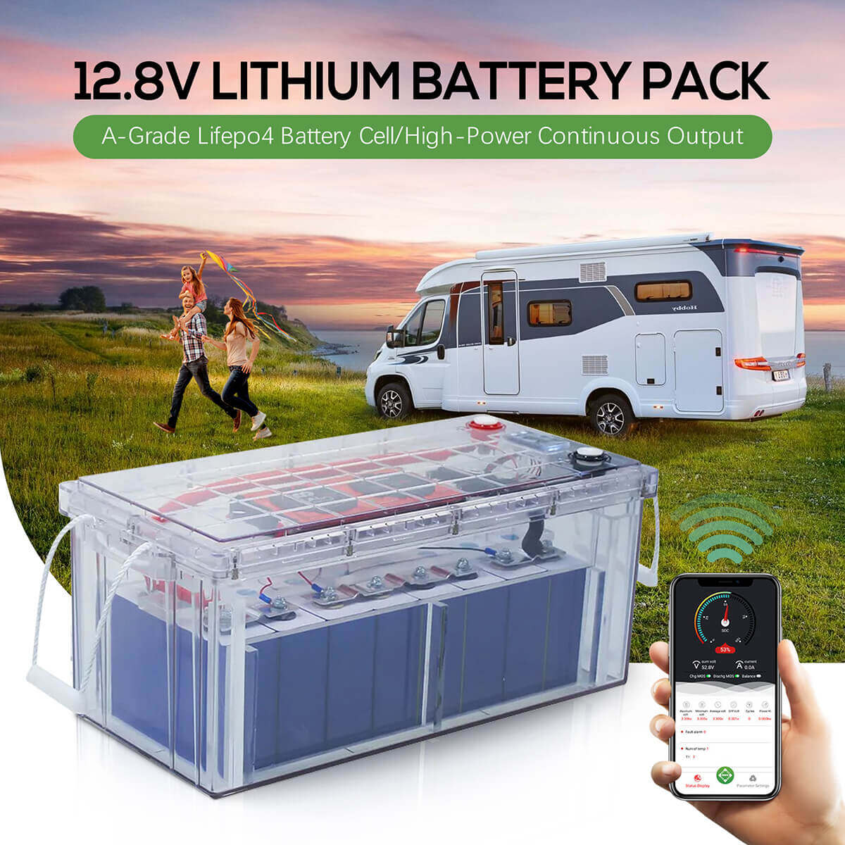 12.8v lithium ion battery