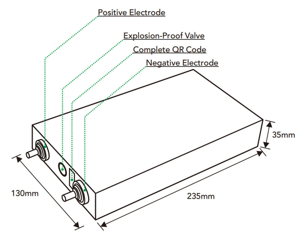 3.2v 120ah lithium iron phosphate battery cell size