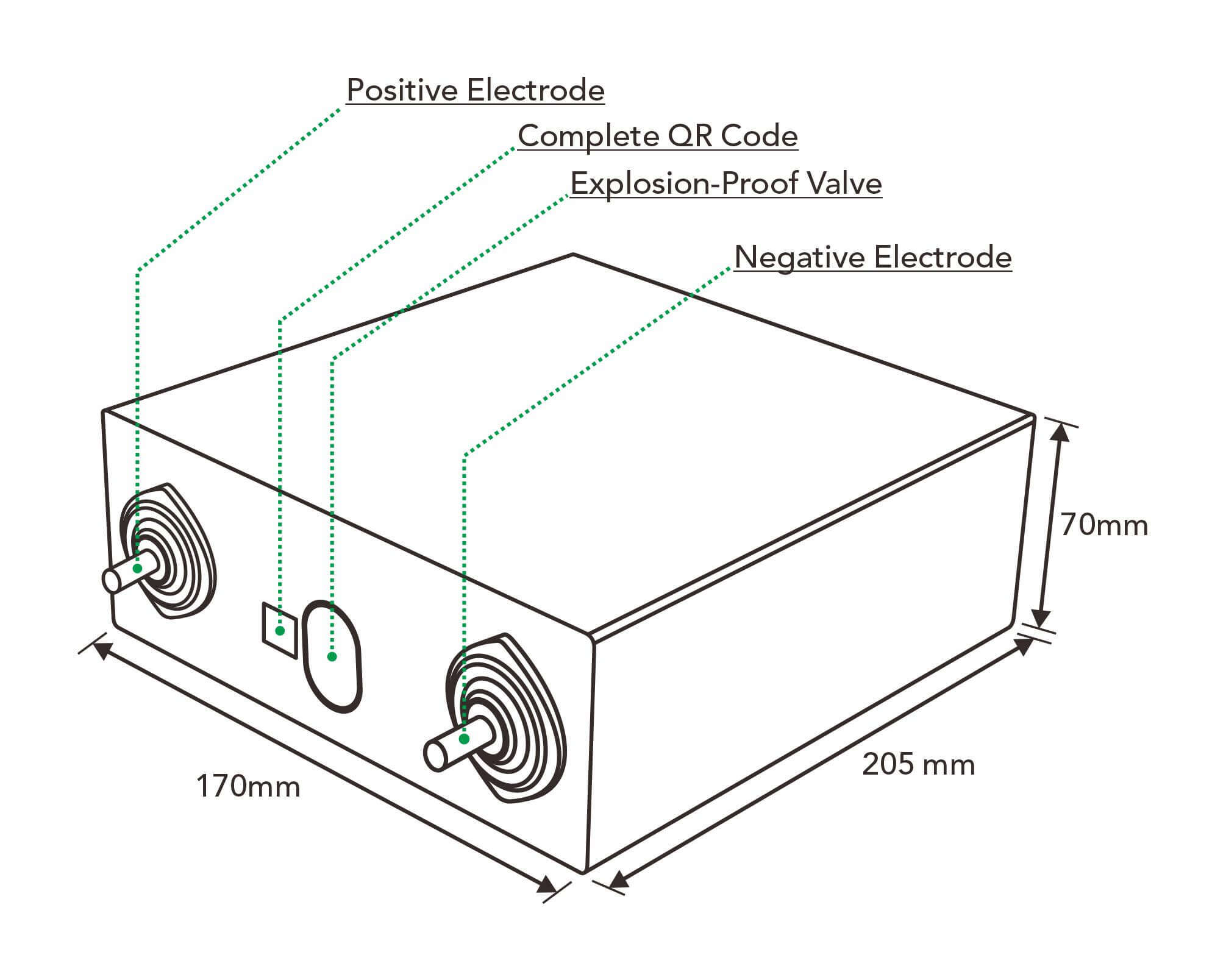 3.2v 280ah lithium iron phosphate battery cell size