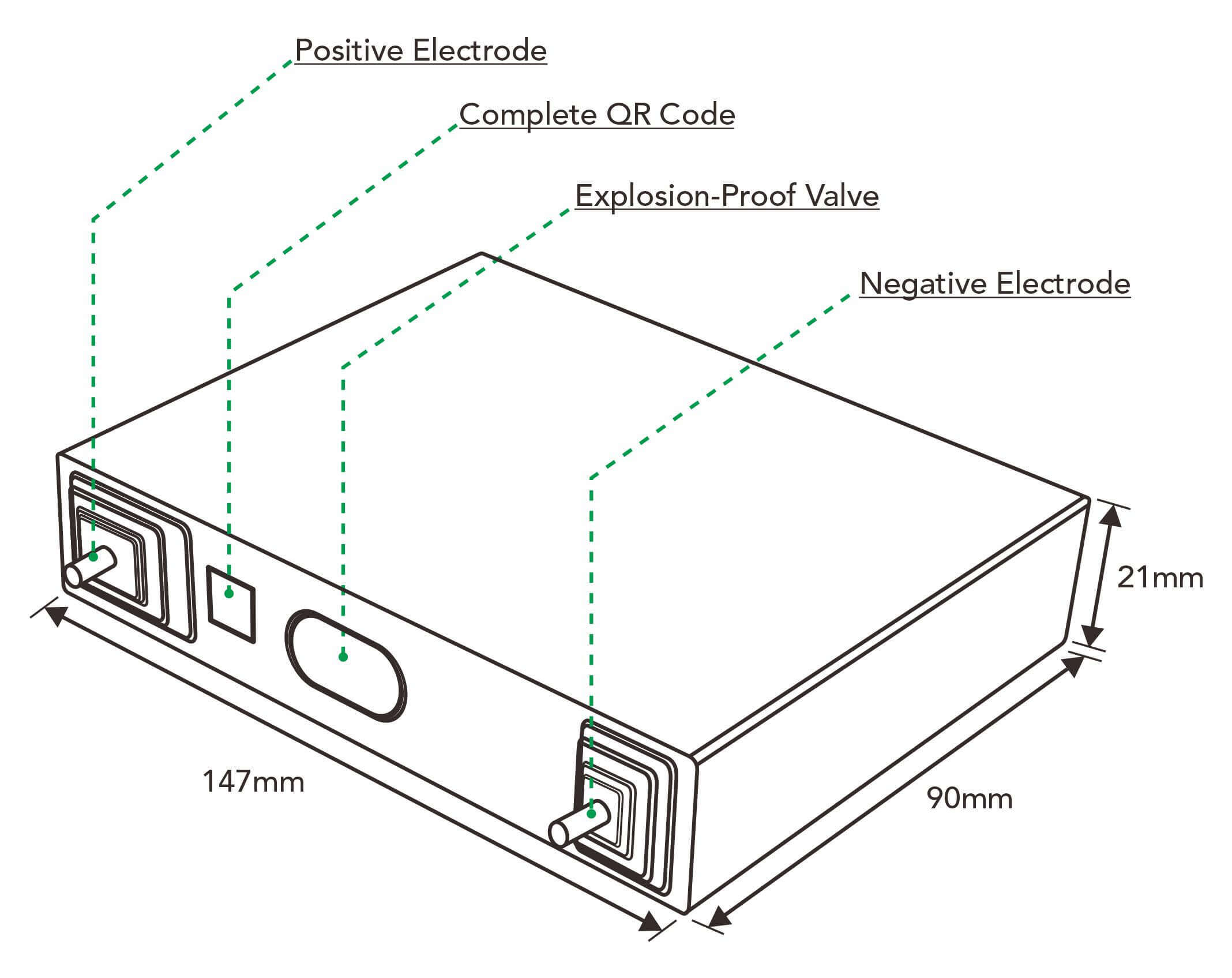 3.2v 50ah Lifepo4 Battery Cells size