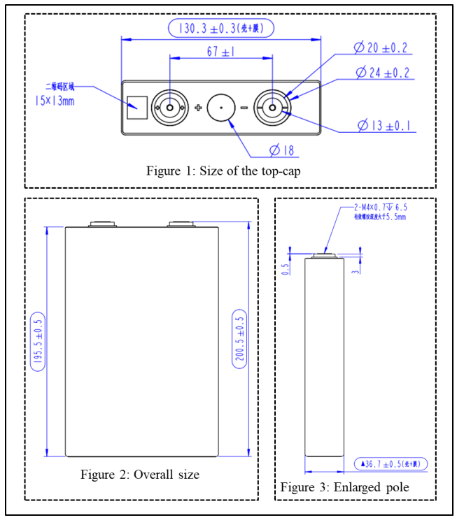 EVE 3.2v 105ah Lifepo4 Battery Size